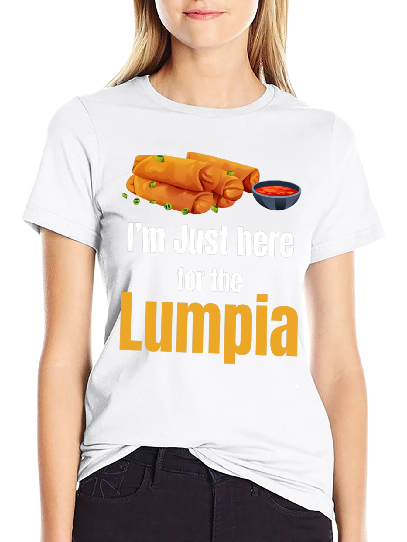 Im Just Here for the Lumpia T-Shirt