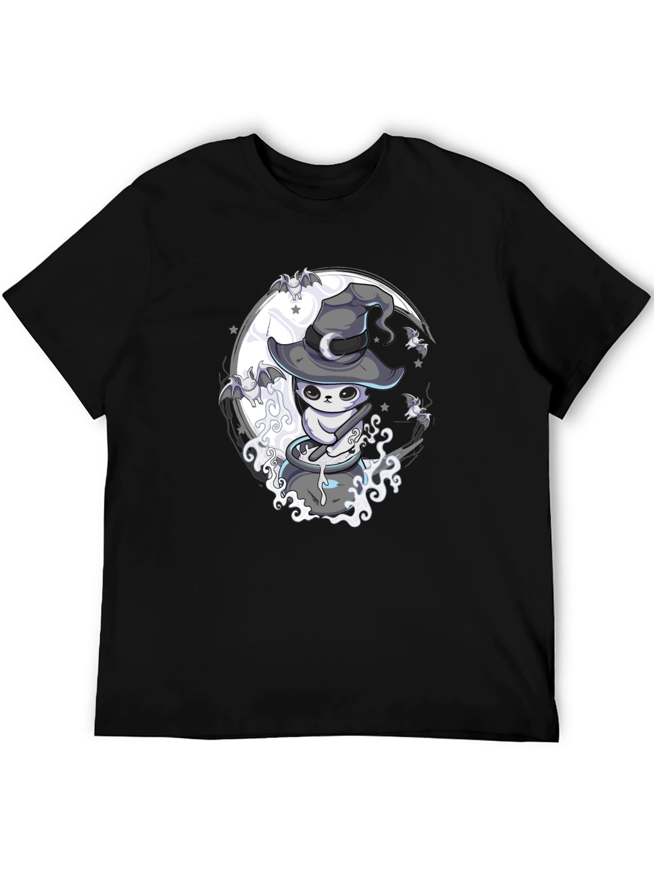 Witch Cat Brew T-Shirt - Spooky Halloween Design