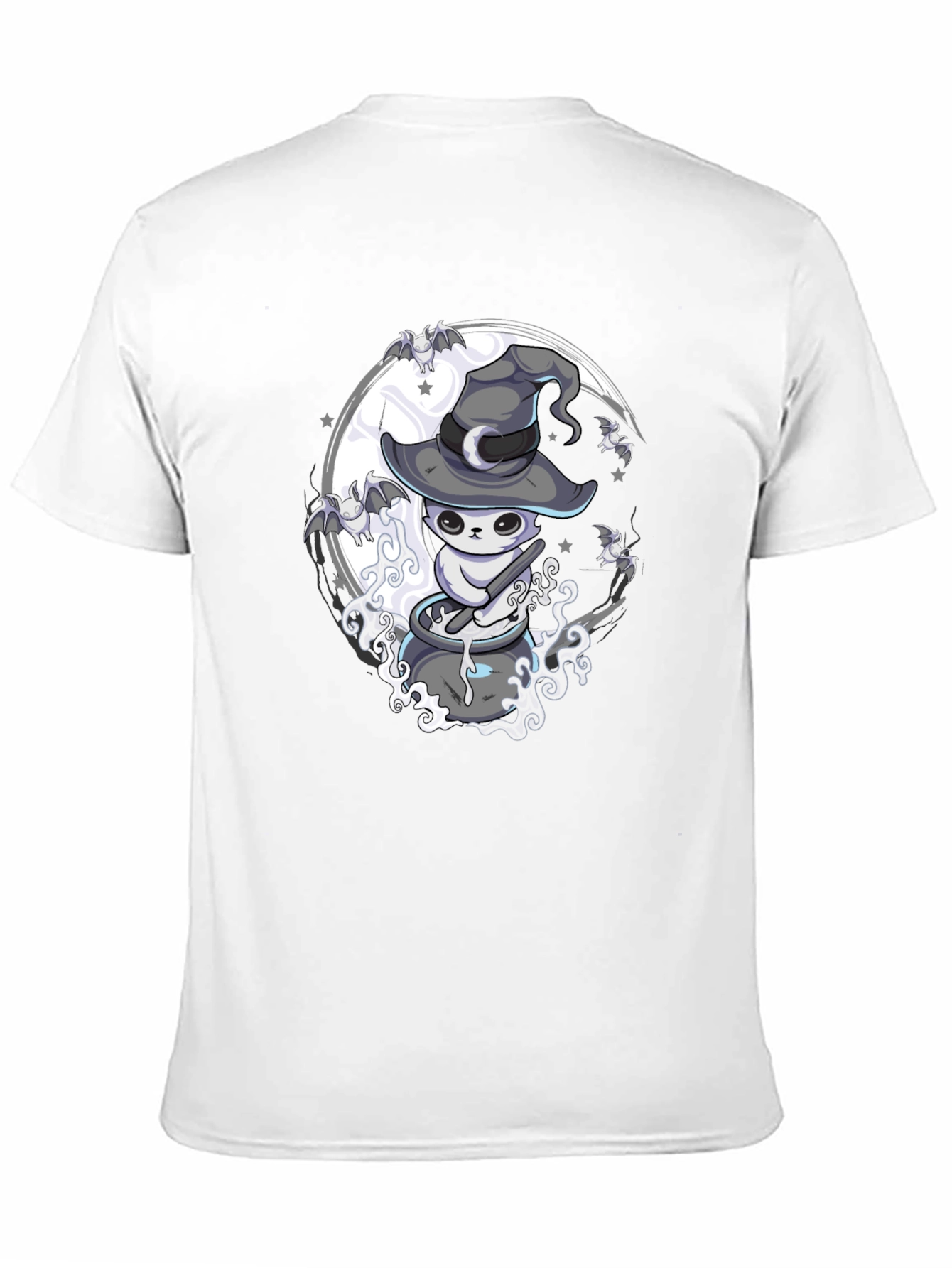 Witch Cat Brew T-Shirt - Spooky Halloween Design