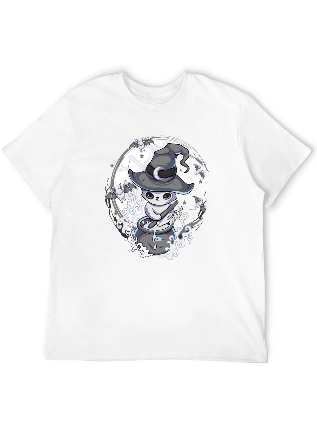 Witch Cat Brew T-Shirt - Spooky Halloween Design