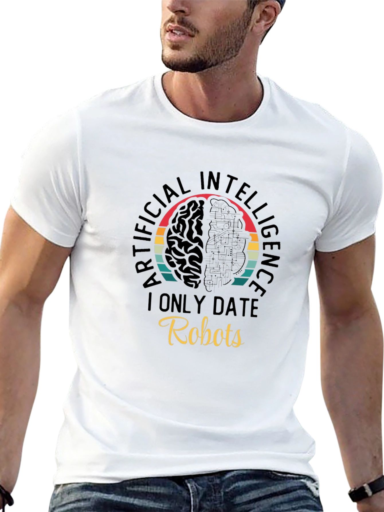 AI Robots T-Shirt - I Only Date Robots Tee