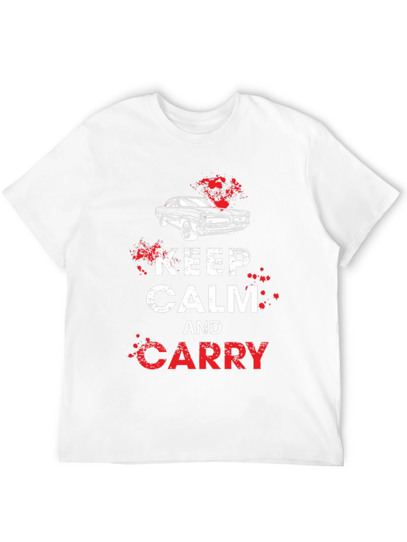 Keep Calm and Carry Car Graphic T-Shirt
