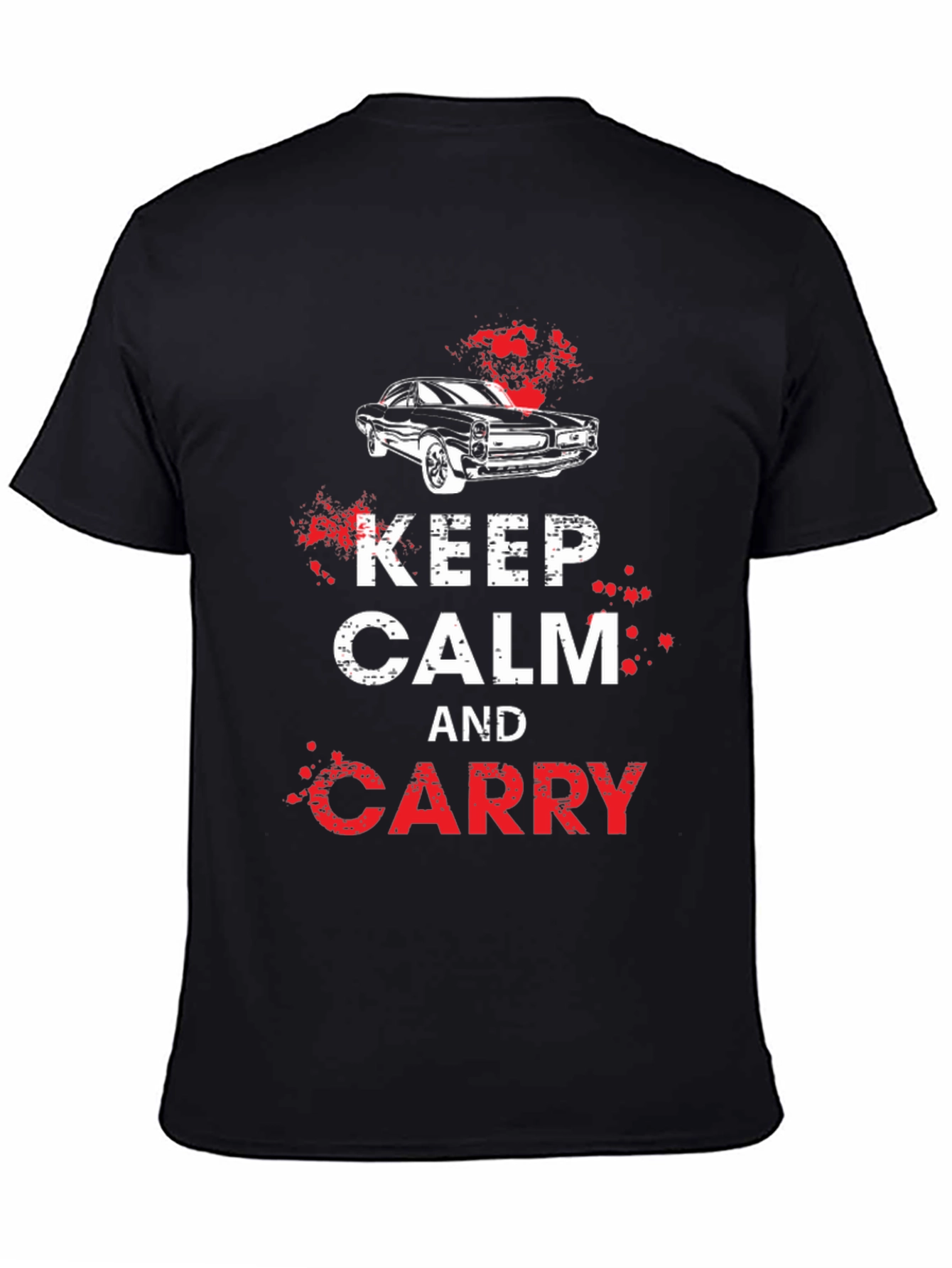 Keep Calm and Carry Car Graphic T-Shirt