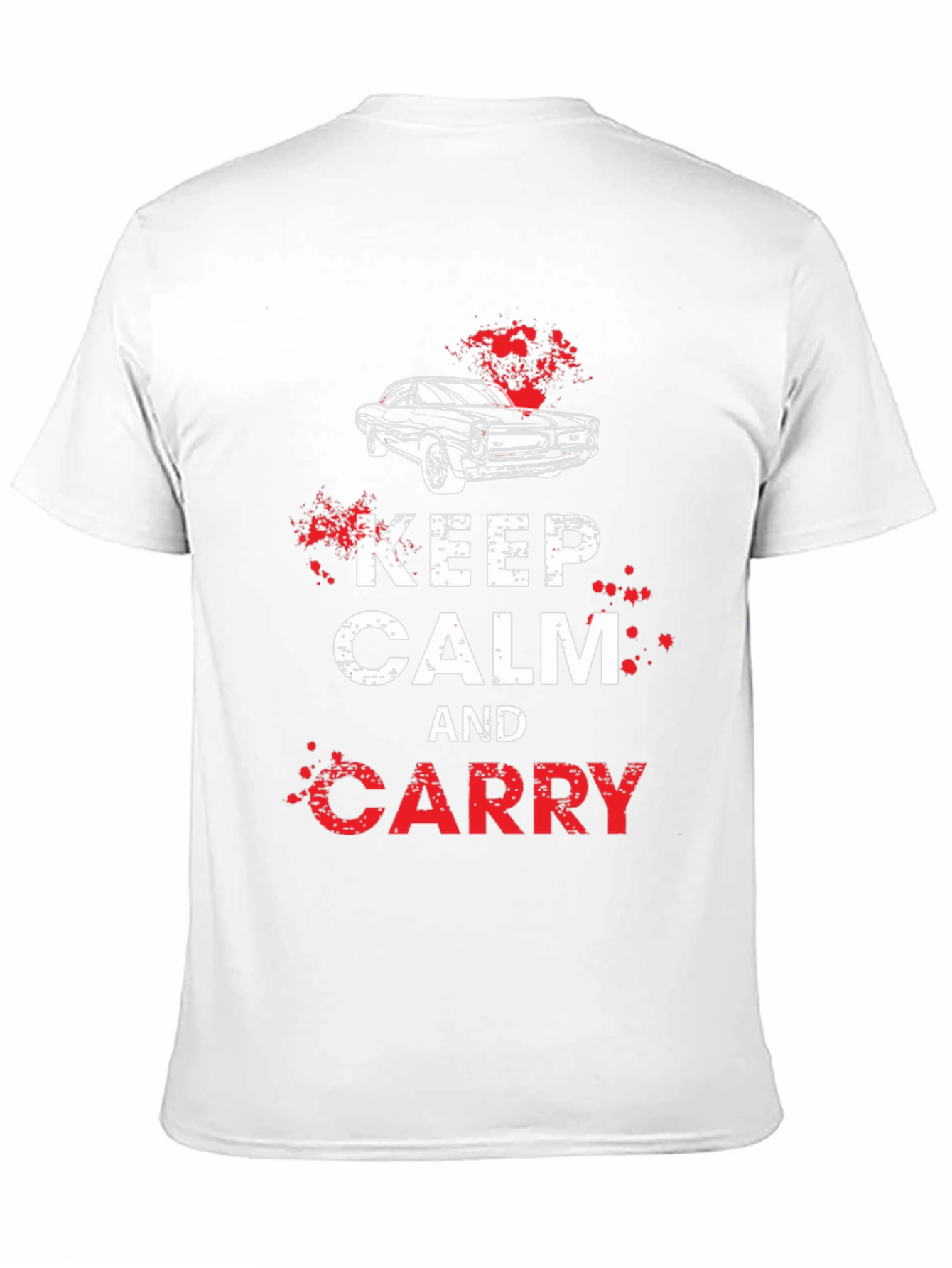 Keep Calm and Carry Car Graphic T-Shirt