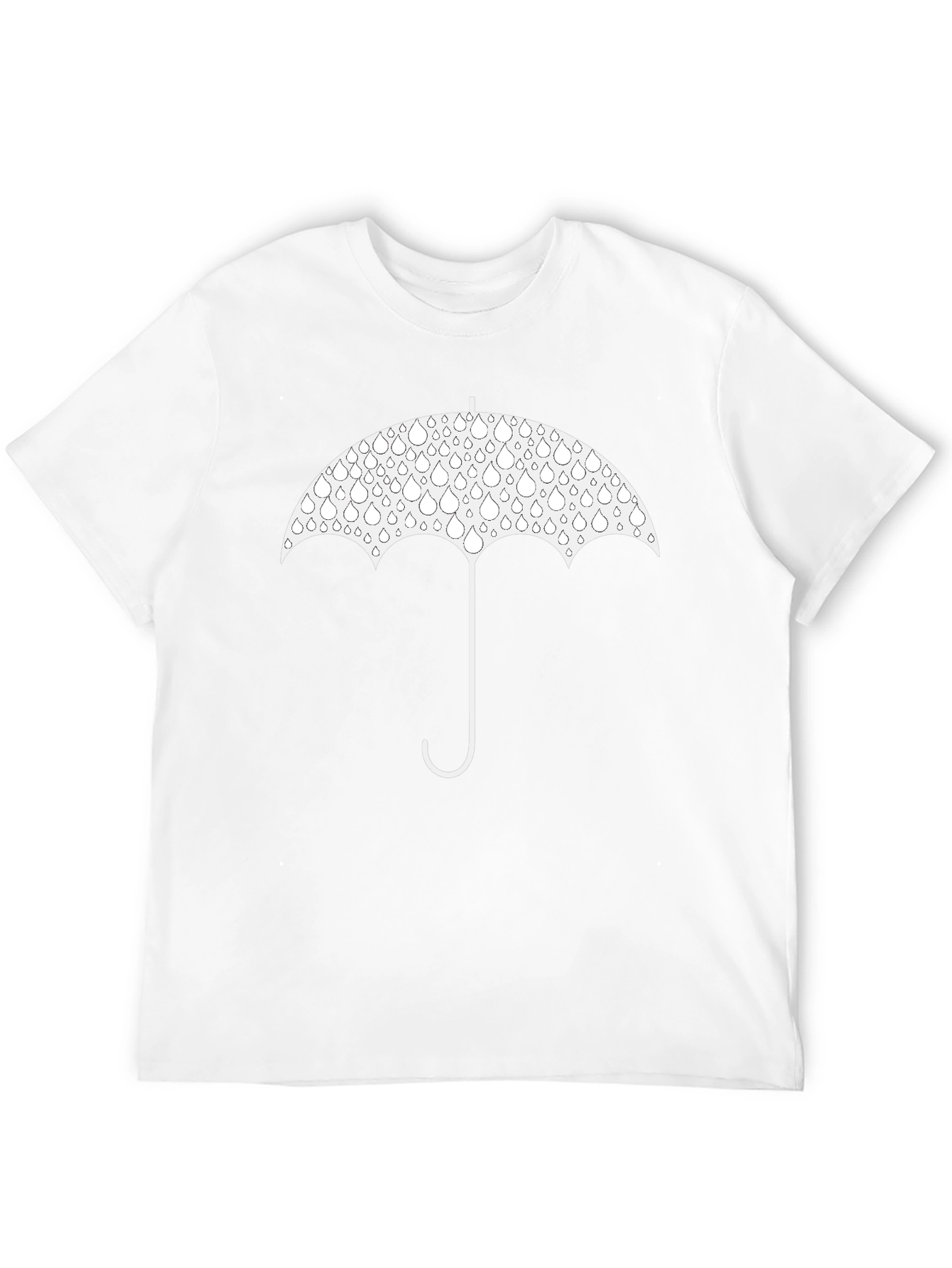 Umbrella Raindrop Graphic T-Shirt