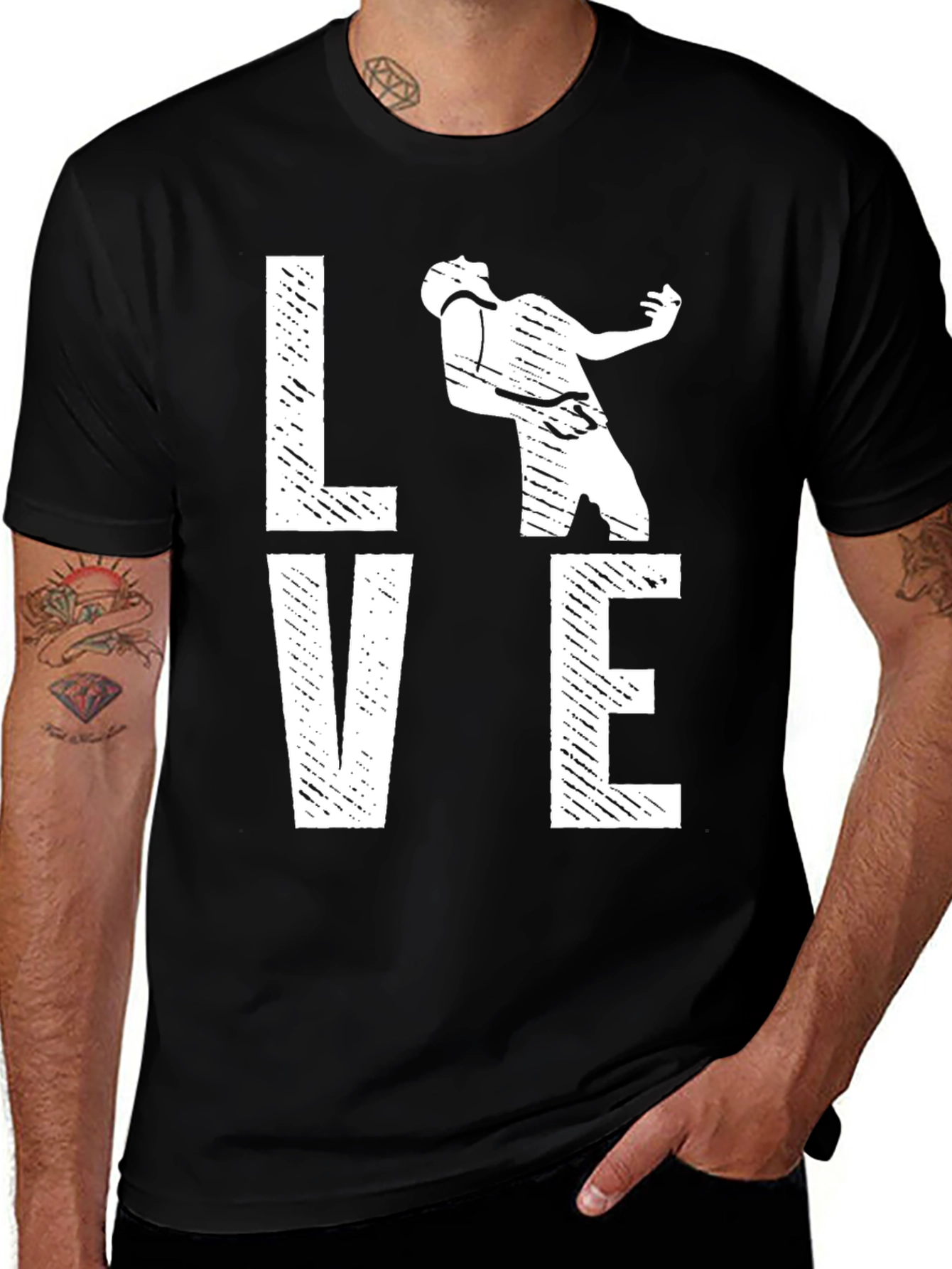 Love Music Graphic Tee - Black