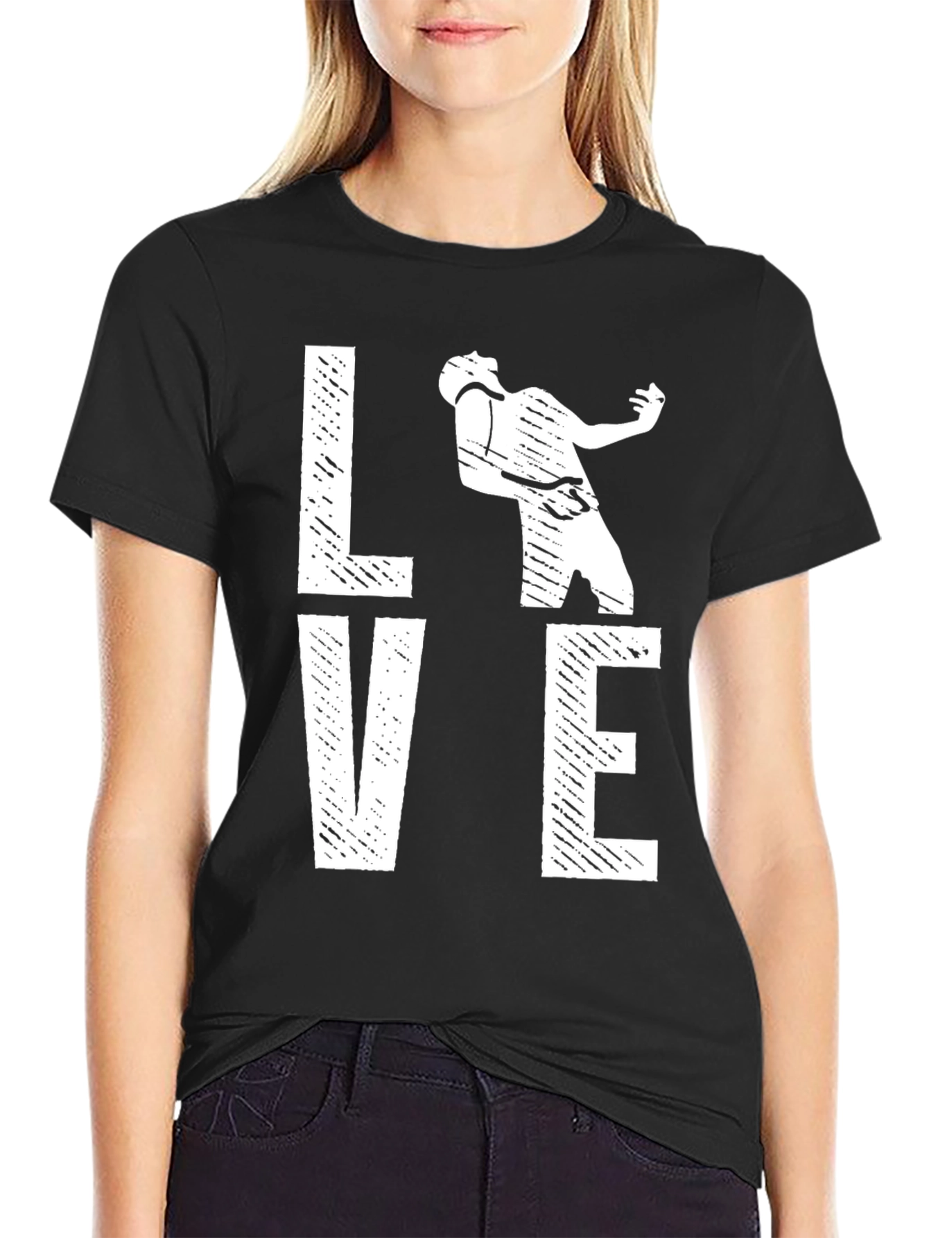 Love Music Graphic Tee - Black