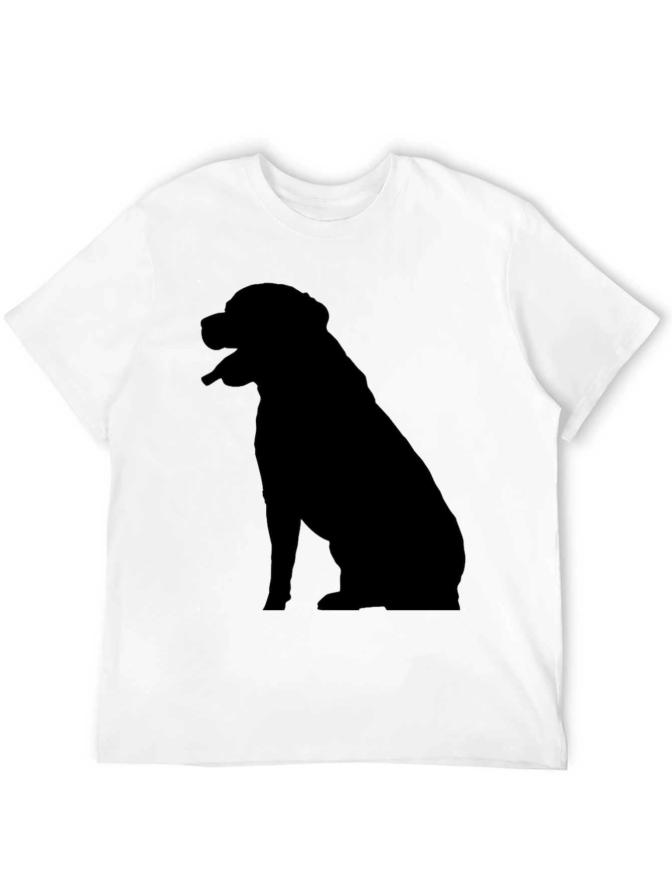 Dog Silhouette T-Shirt - Classic Black Tee