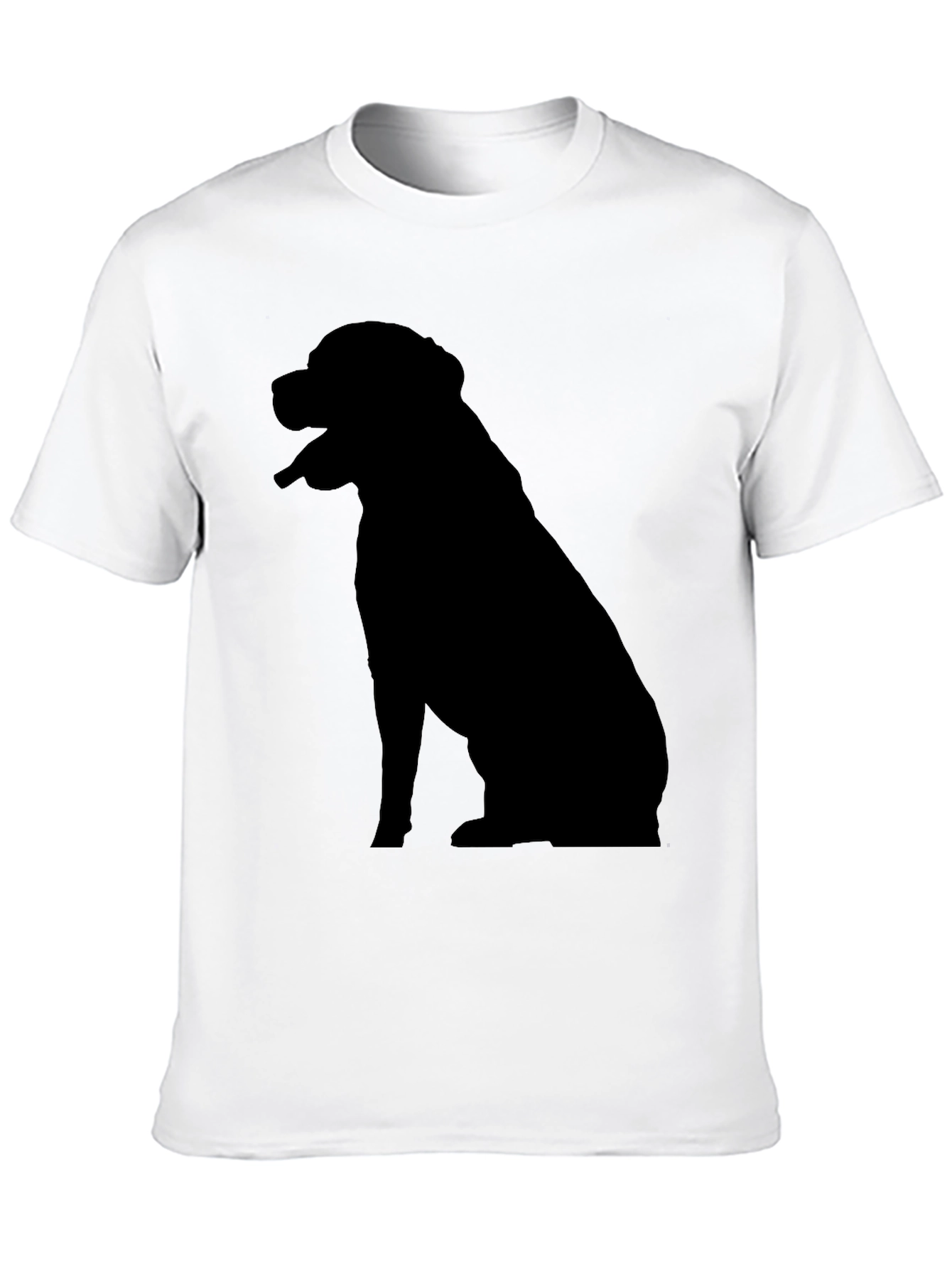 Dog Silhouette T-Shirt - Classic Black Tee