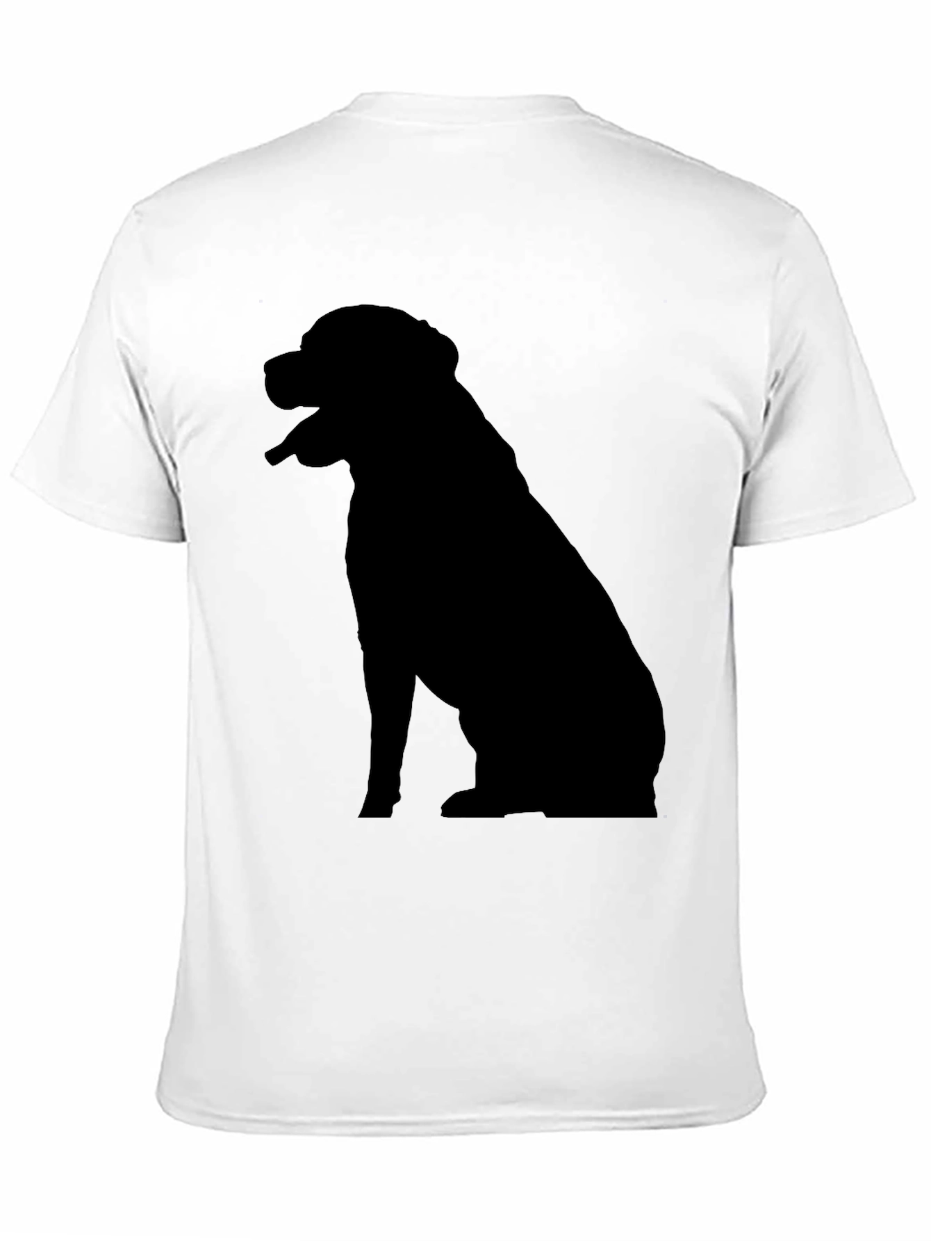 Dog Silhouette T-Shirt - Classic Black Tee