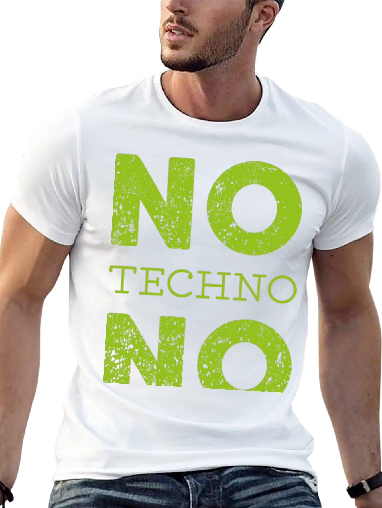 No Techno T-Shirt - Bold Statement Tee