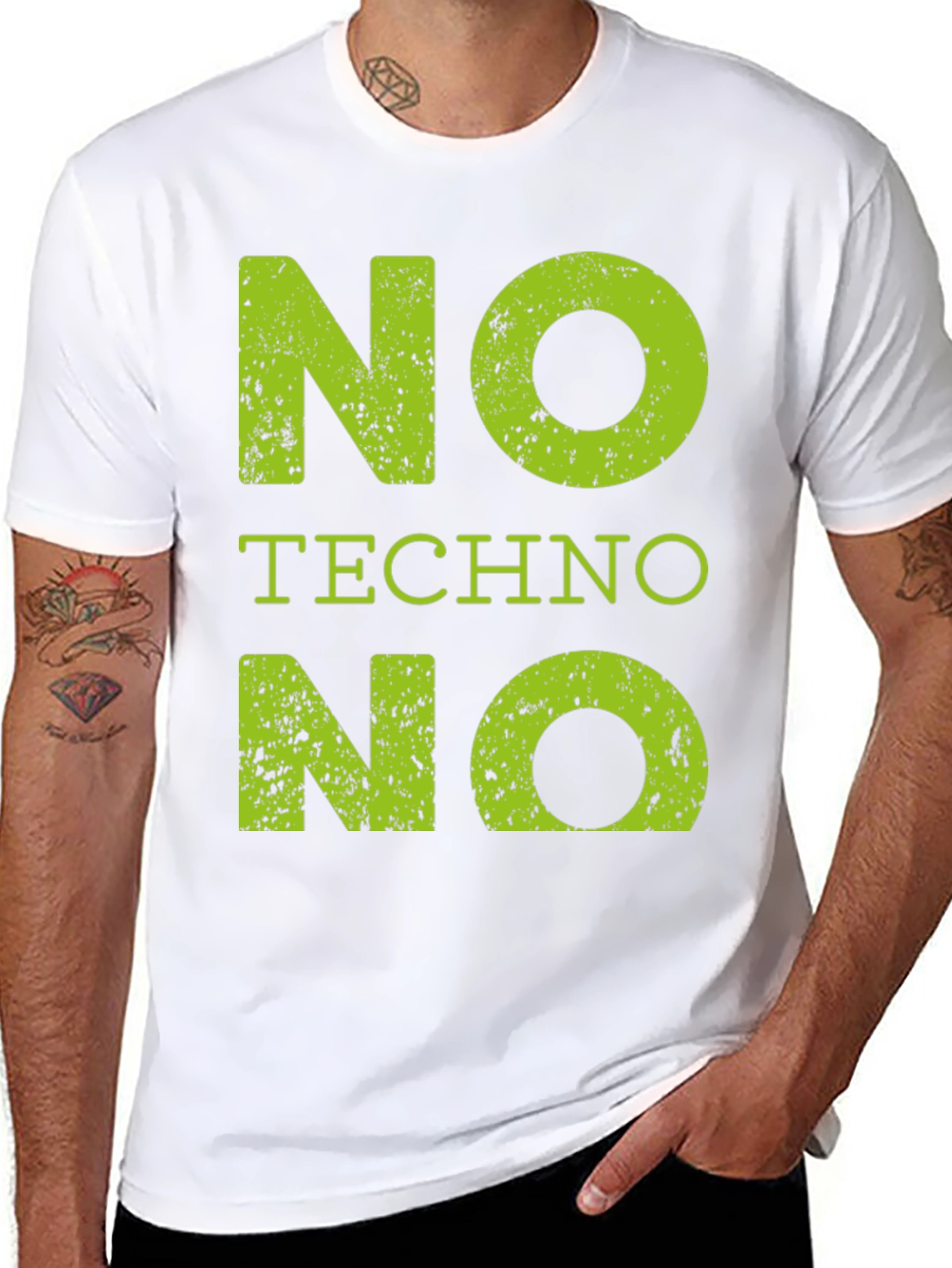 No Techno T-Shirt - Bold Statement Tee