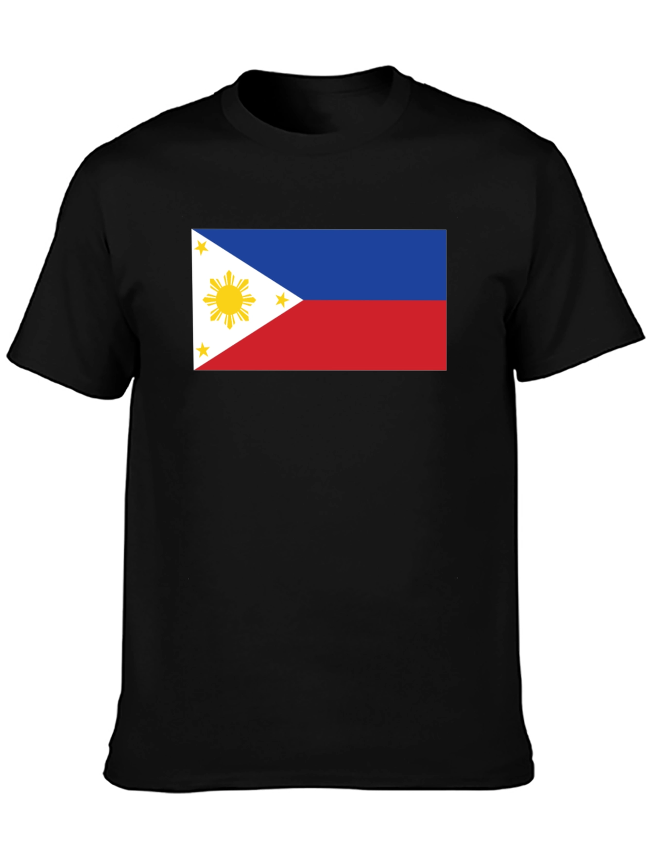 Philippines Flag Graphic Tee - Black