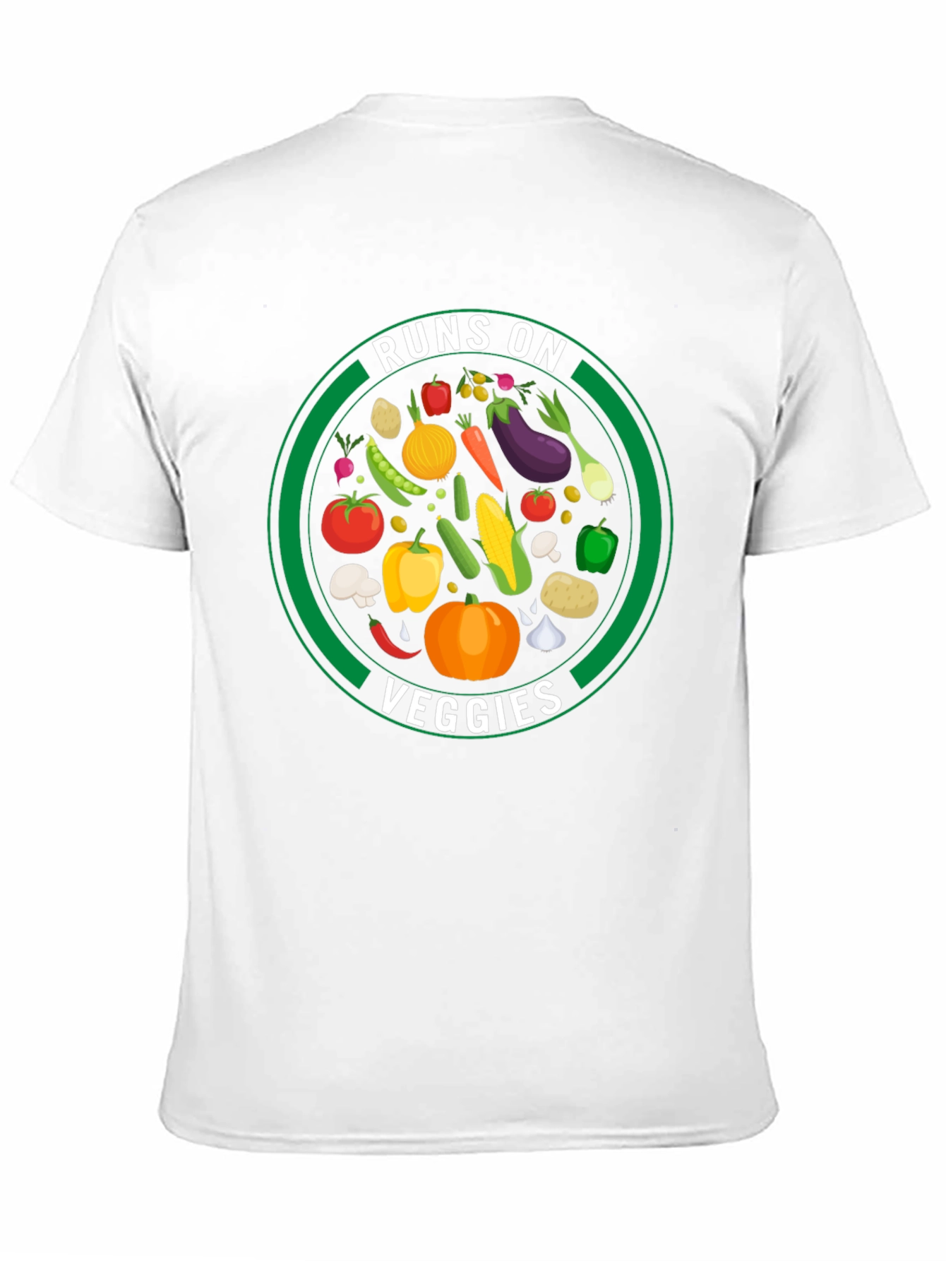 Runs on Veggies Graphic T-Shirt - Vegan Lifestyle