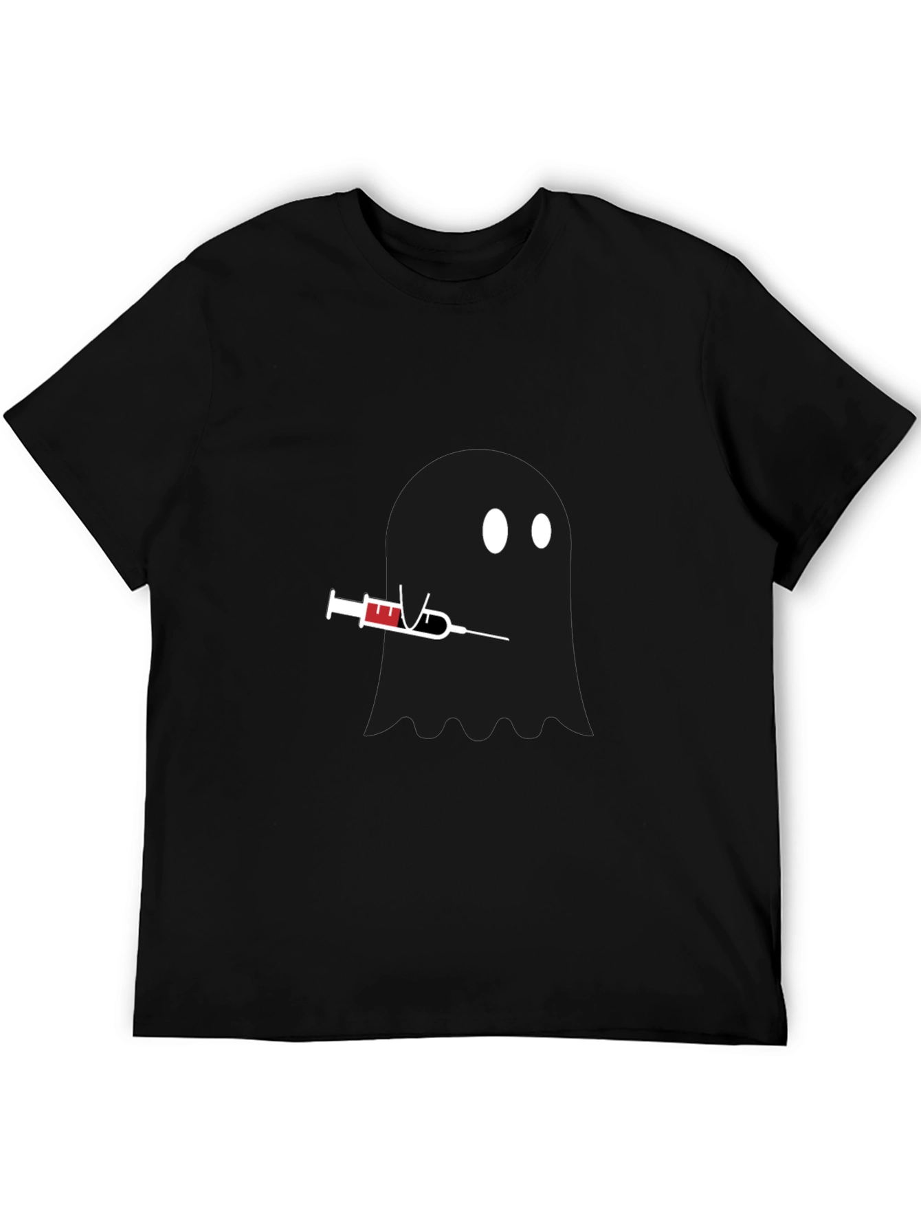 Ghostly Injection T-Shirt - Black Unique Design
