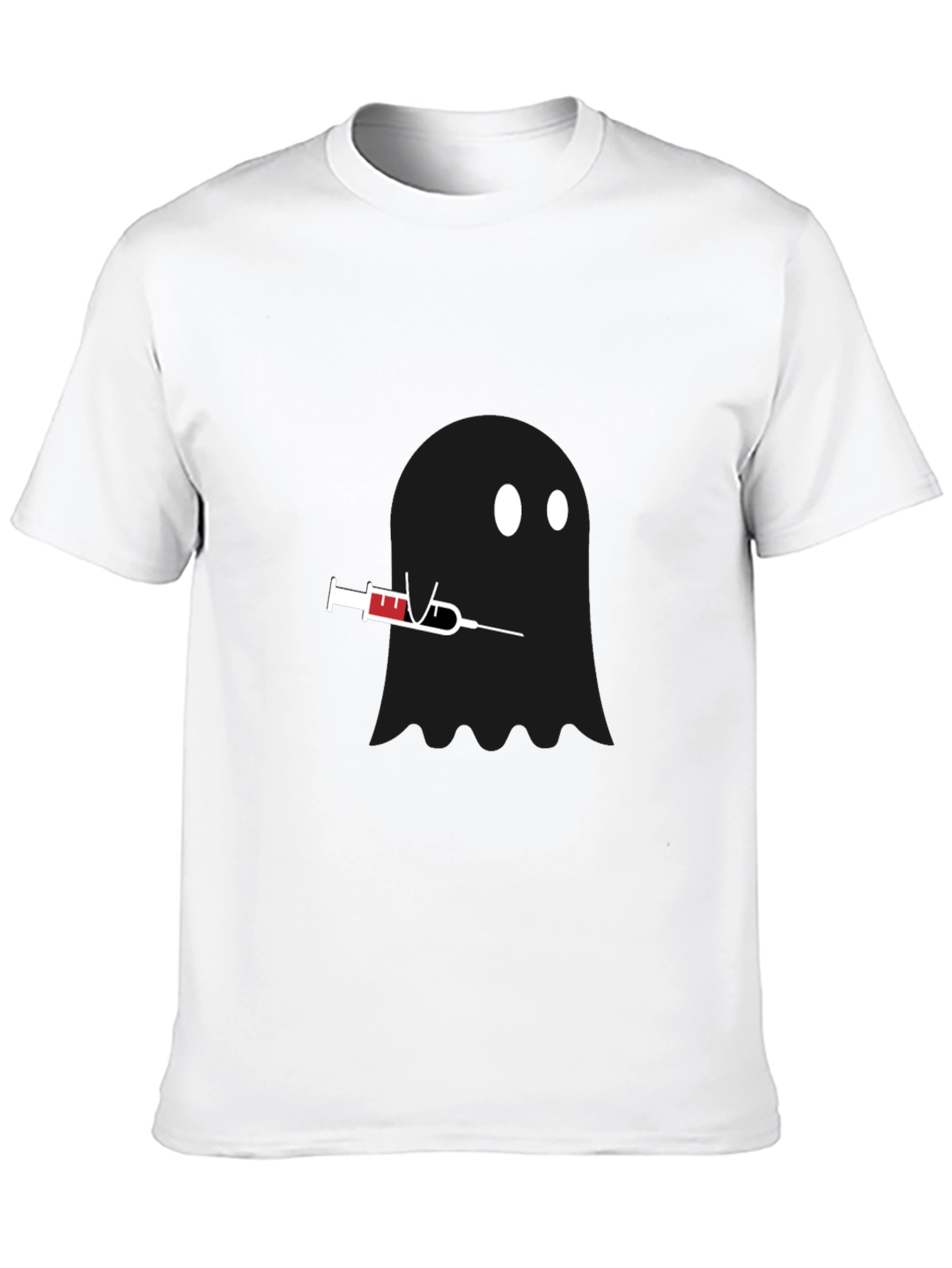 Ghostly Injection T-Shirt - Black Unique Design