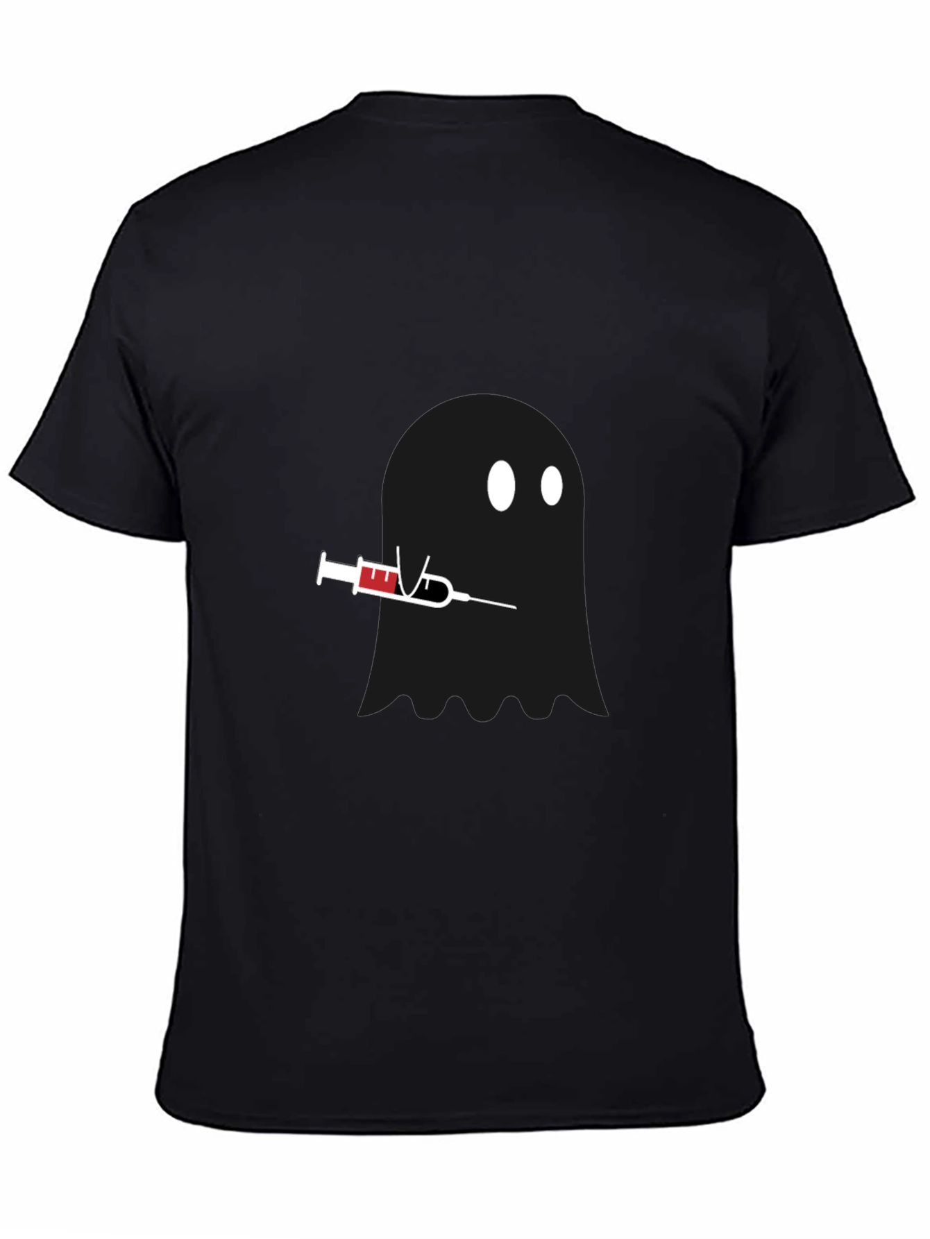 Ghostly Injection T-Shirt - Black Unique Design