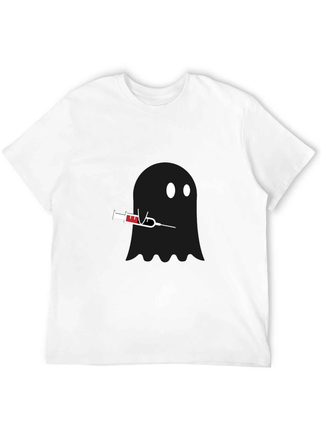 Ghostly Injection T-Shirt - Black Unique Design