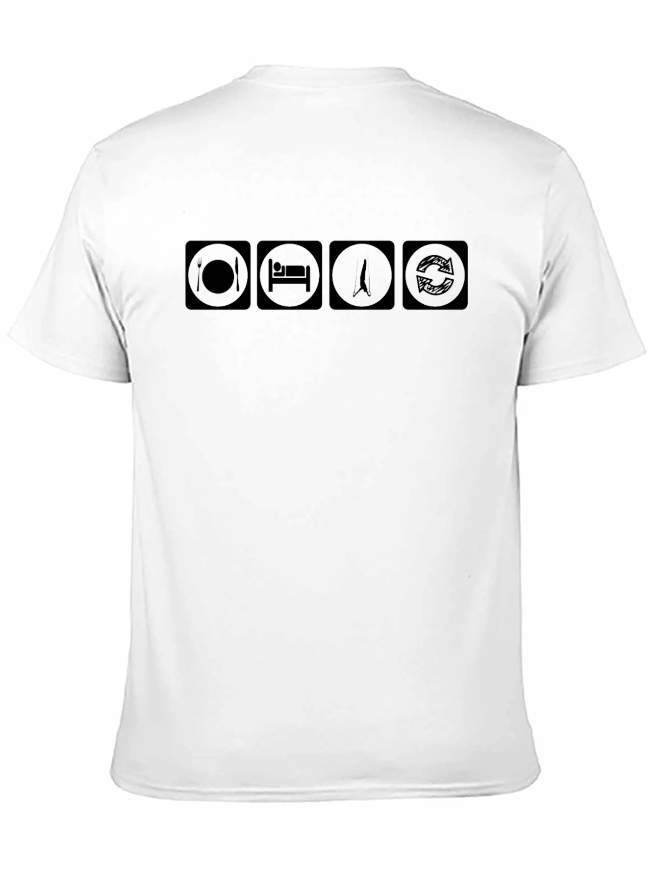 Eat Sleep Surf Repeat T-Shirt - Black