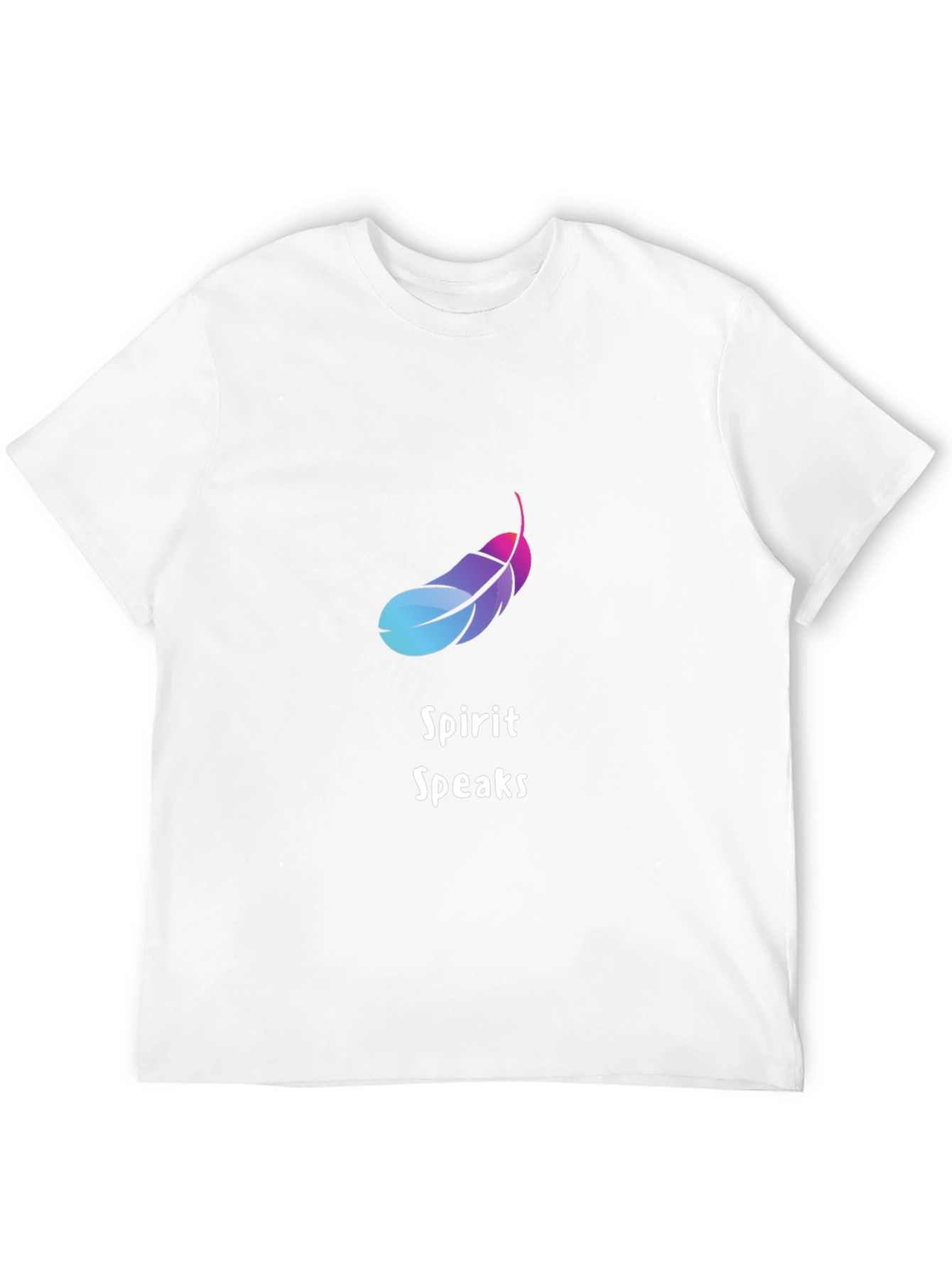 Spirit Speaks Feather Graphic Tee - Stylish Comfort
