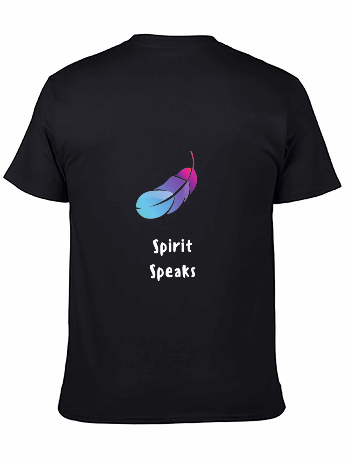 Spirit Speaks Feather Graphic Tee - Stylish Comfort