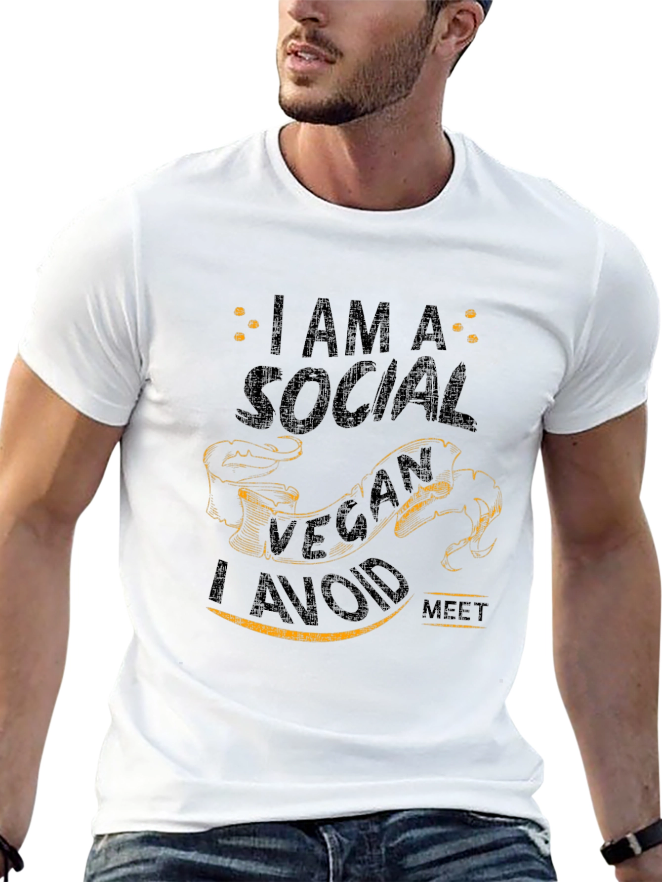 Social Vegan Humor T-Shirt