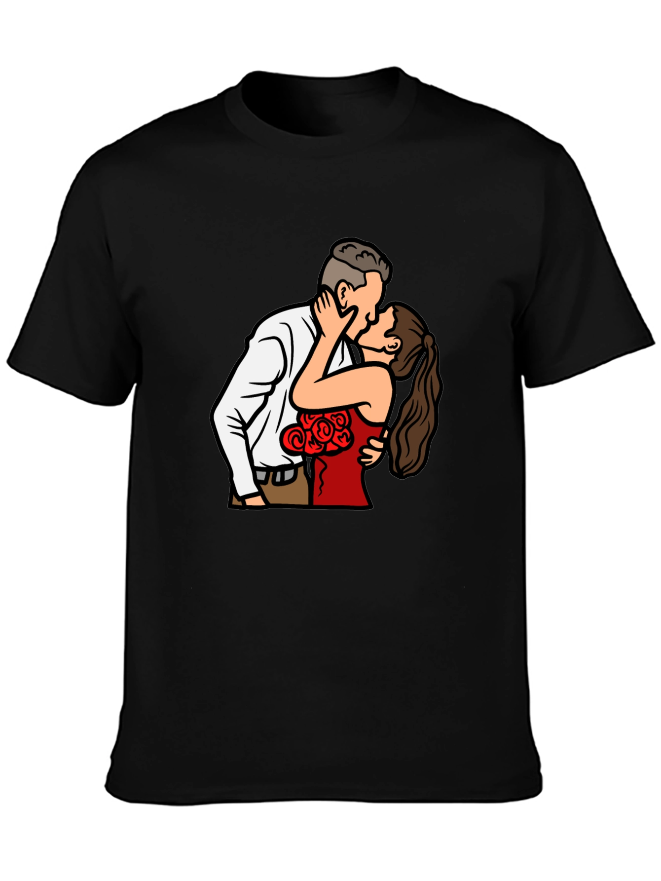 Kissing Couple Graphic Tee