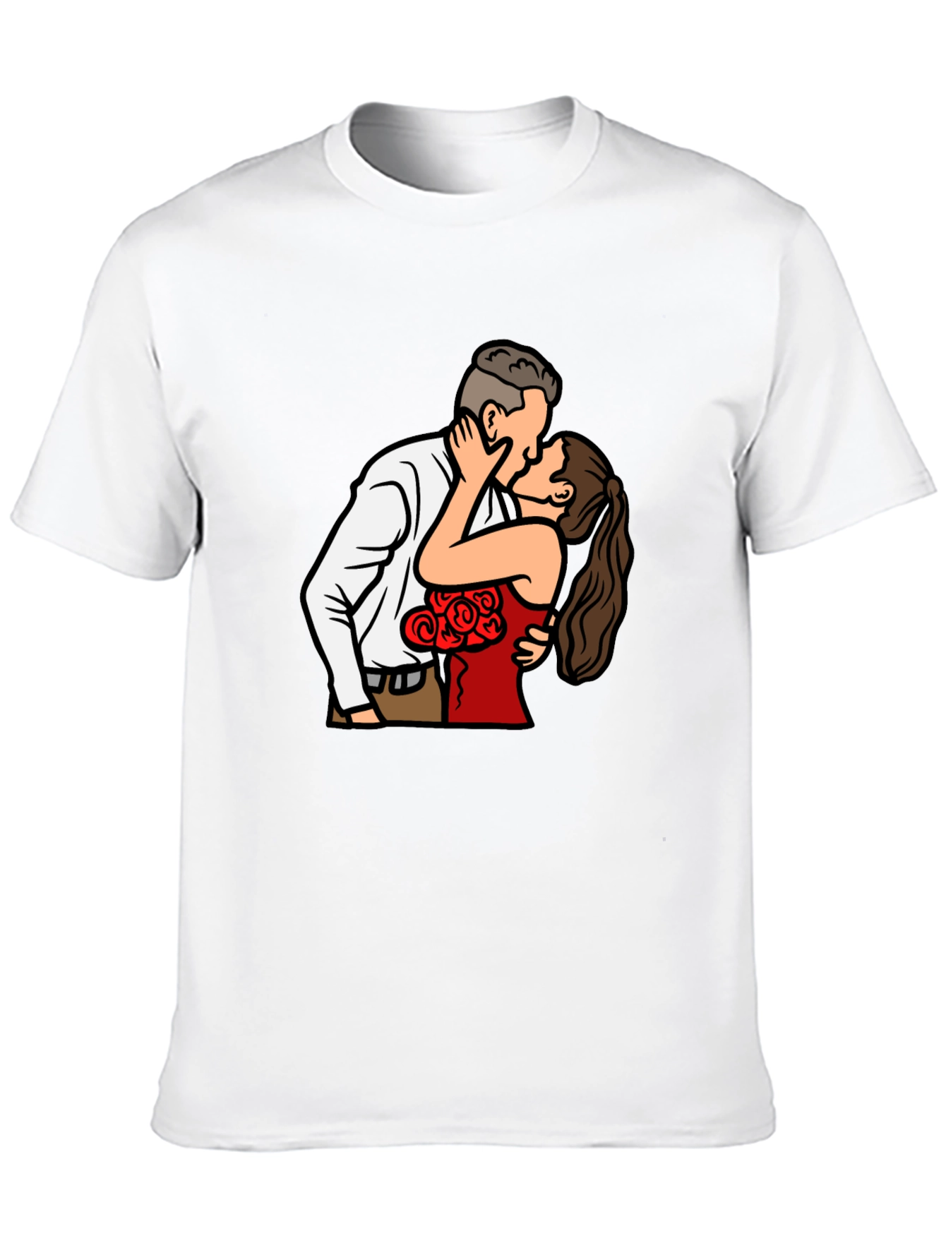 Kissing Couple Graphic Tee