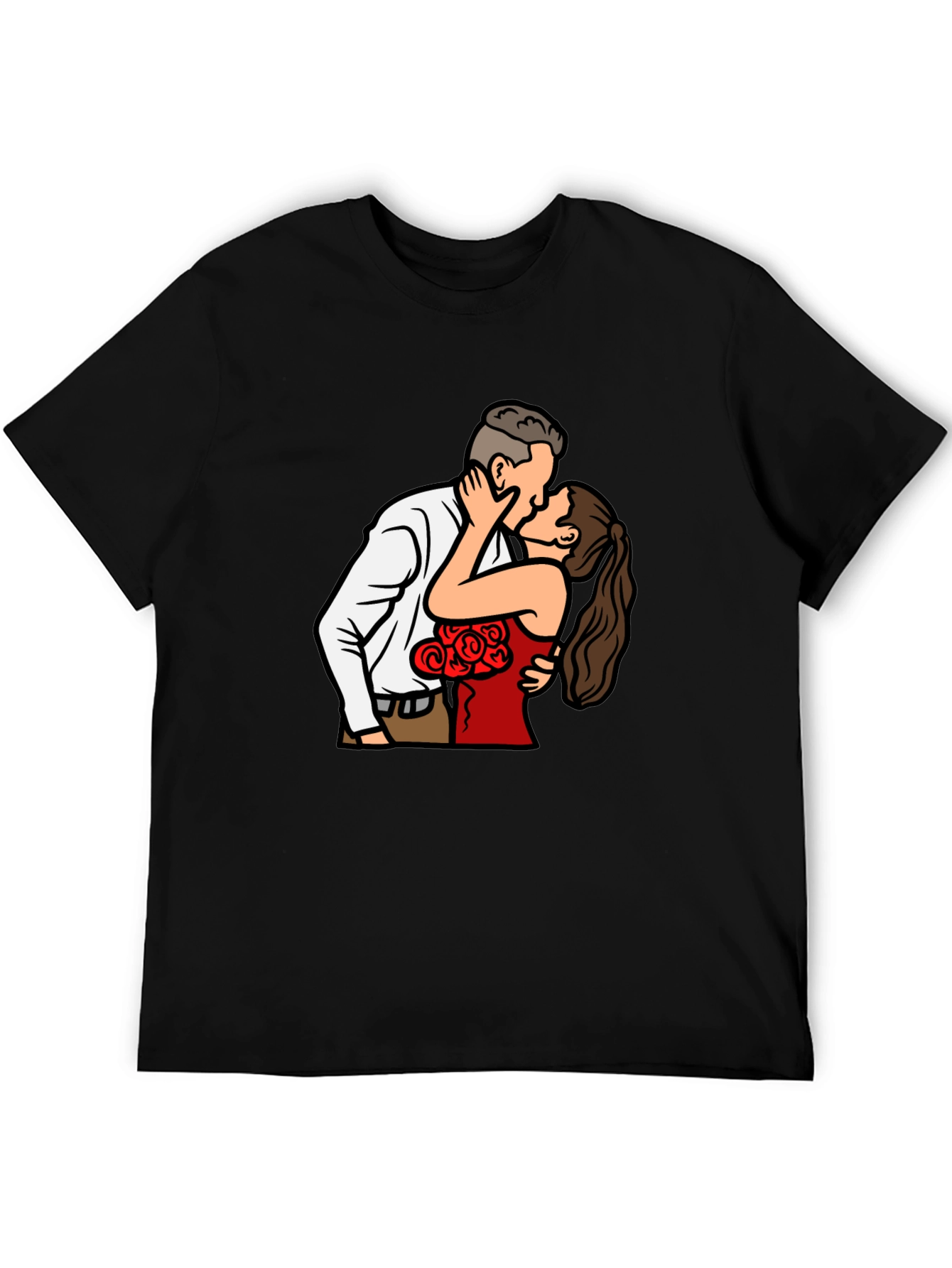 Kissing Couple Graphic Tee