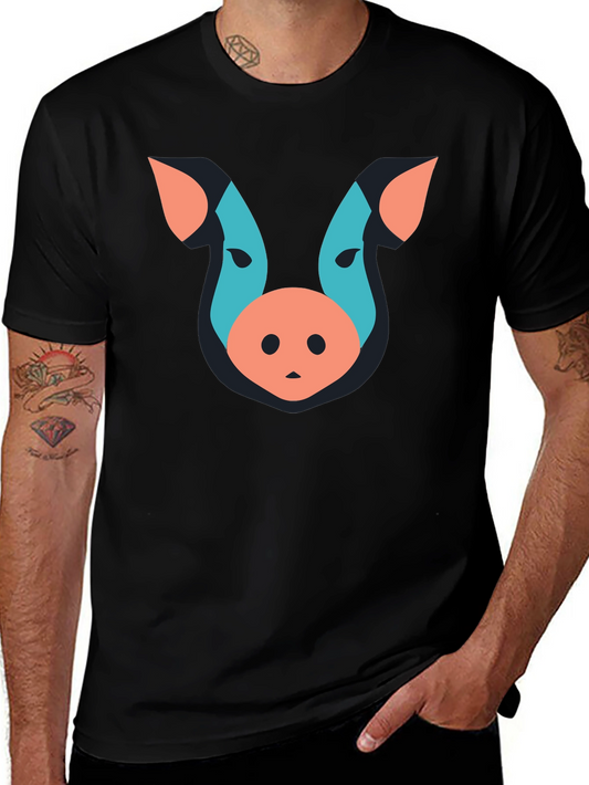 Abstract Pig Graphic Tee - Unisex
