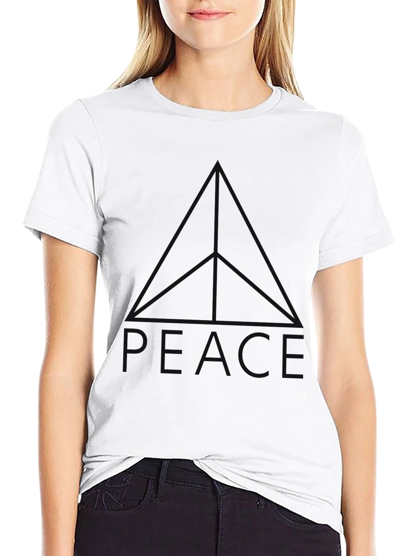 Mens Black Relaxed Fit Short Sleeve Tee