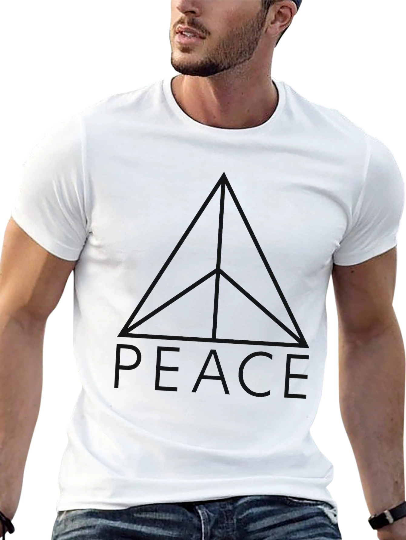 Mens Black Relaxed Fit Short Sleeve Tee