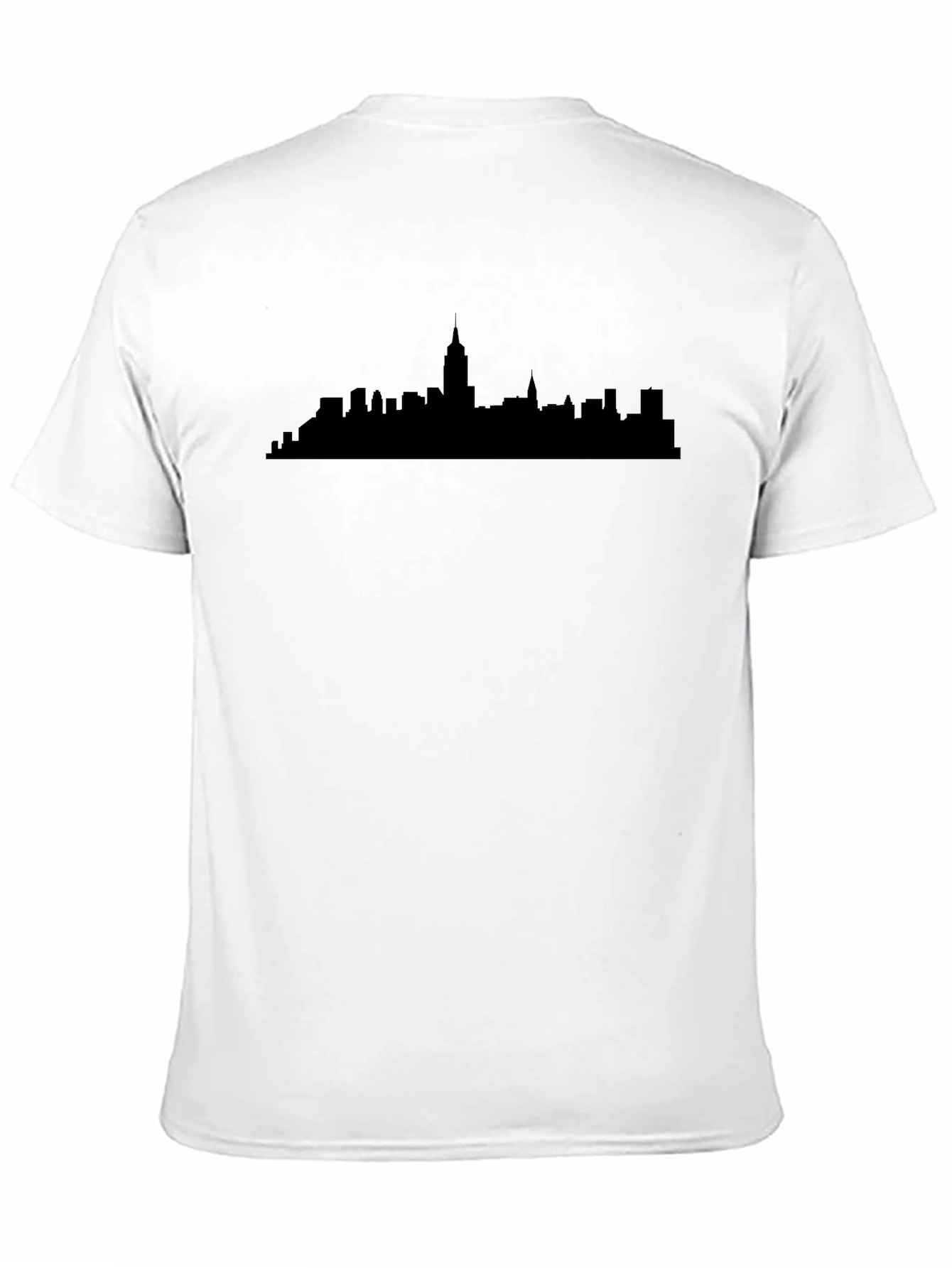 Cityscape Silhouette T-Shirt - Black