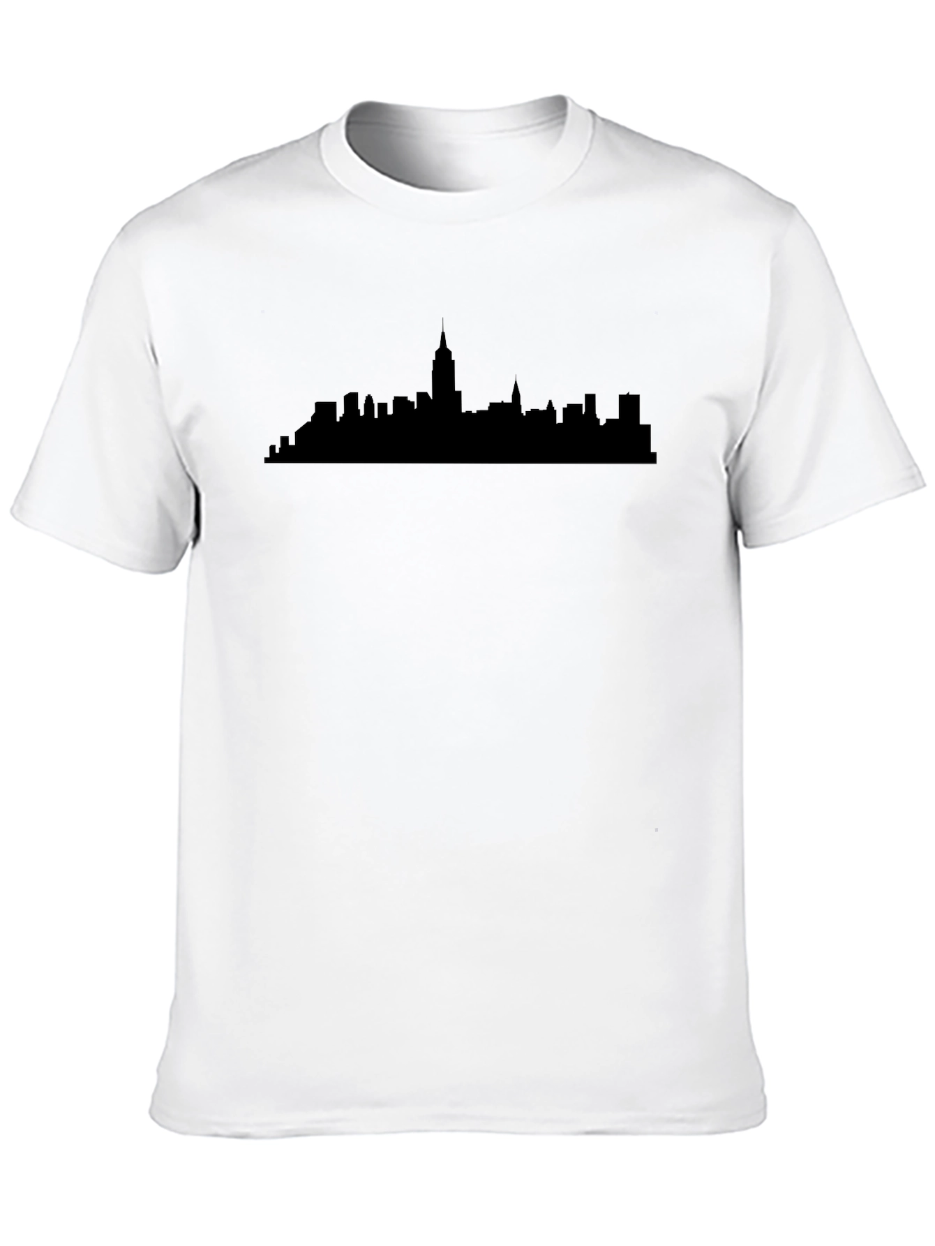 Cityscape Silhouette T-Shirt - Black
