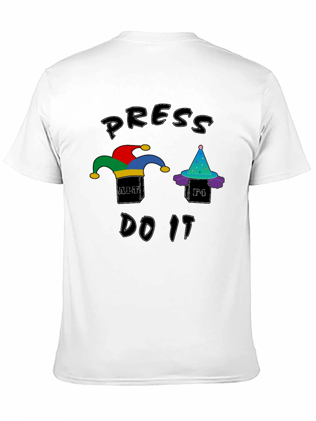 Press Alt+F4 Do It T-Shirt - Black Cotton Tee