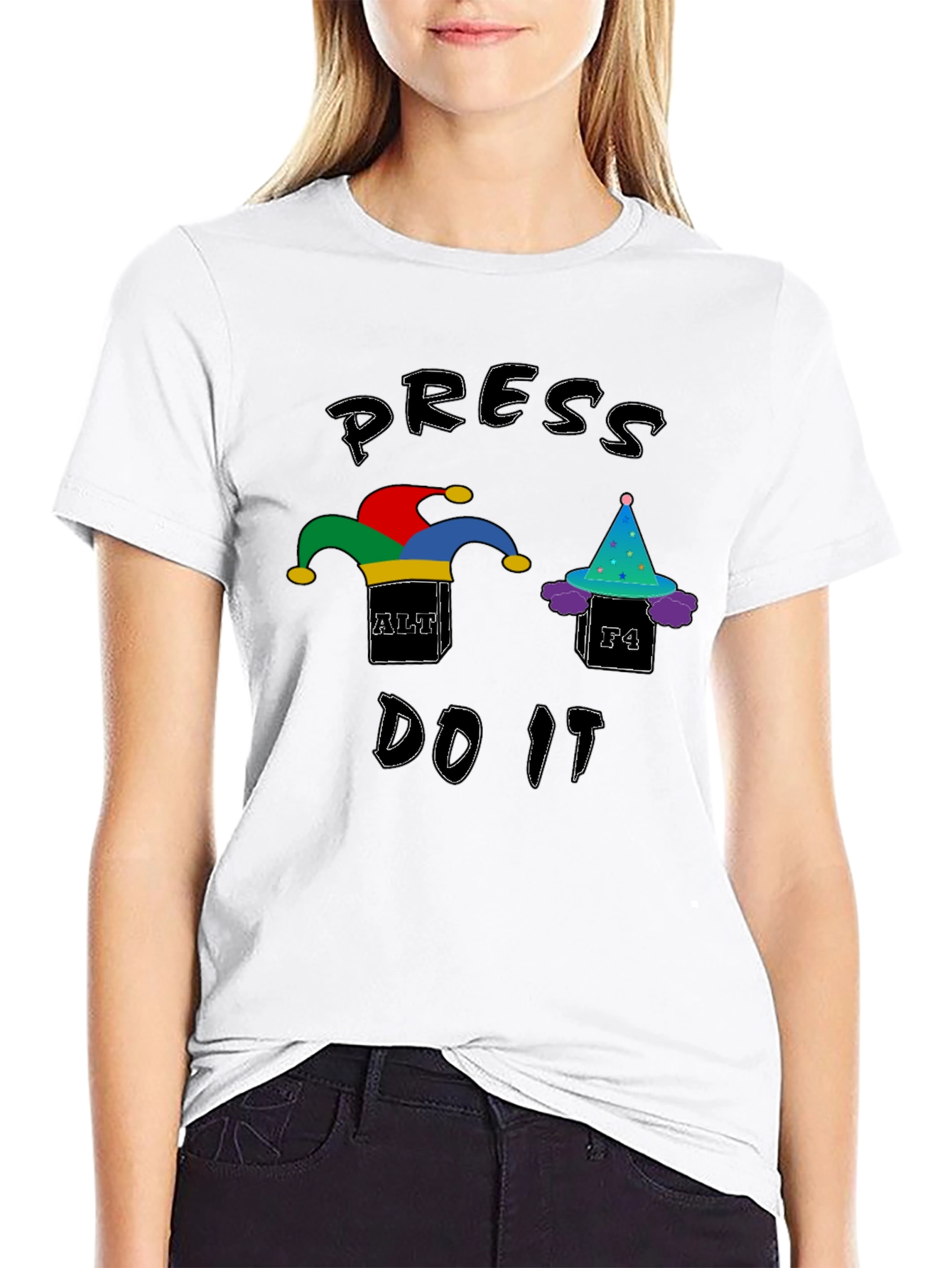Press Alt+F4 Do It T-Shirt - Black Cotton Tee