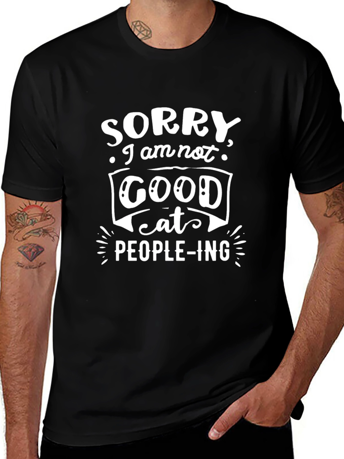 Funny Sorry Graphic Tee - Introvert T-Shirt