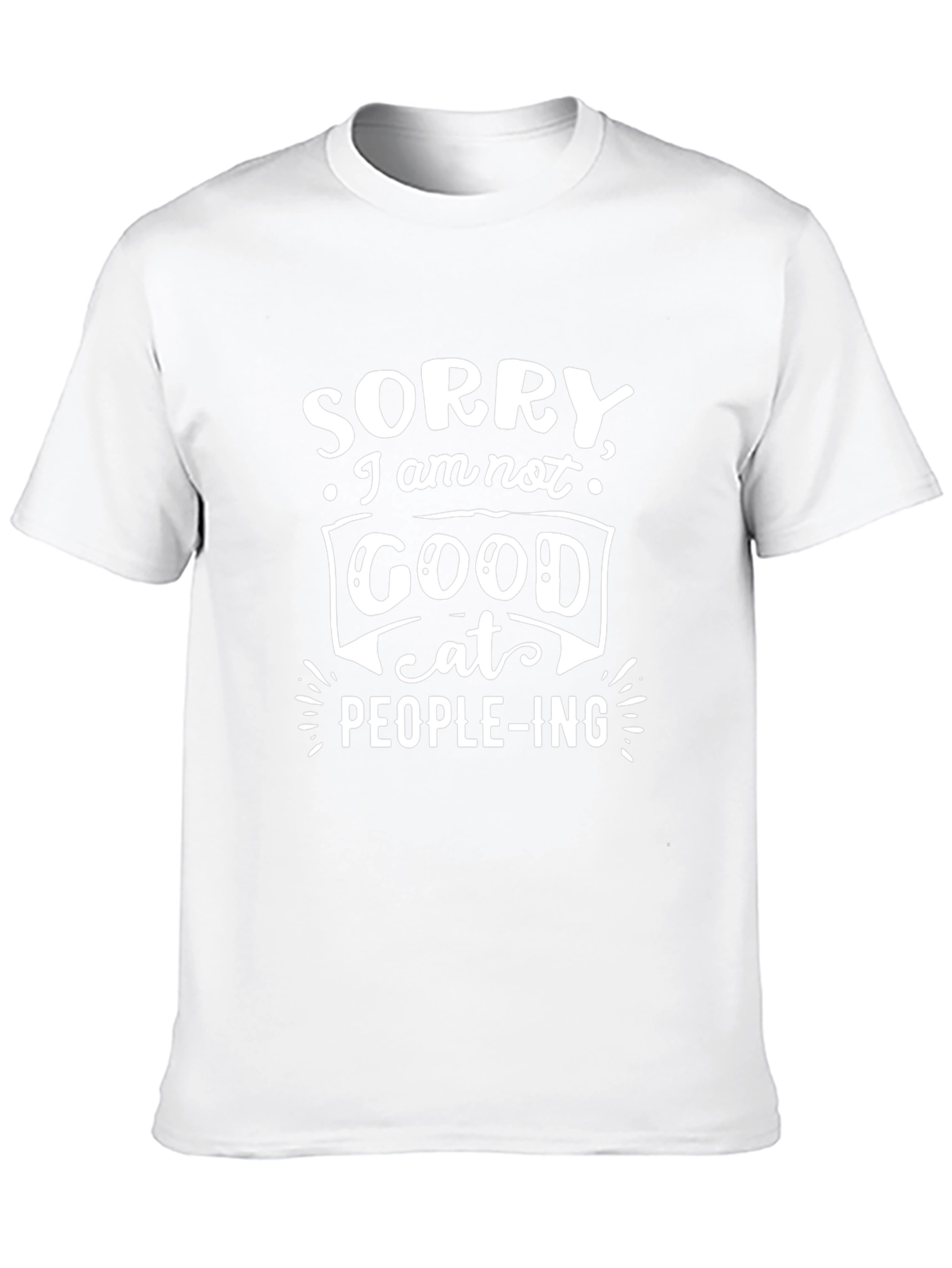 Funny Sorry Graphic Tee - Introvert T-Shirt