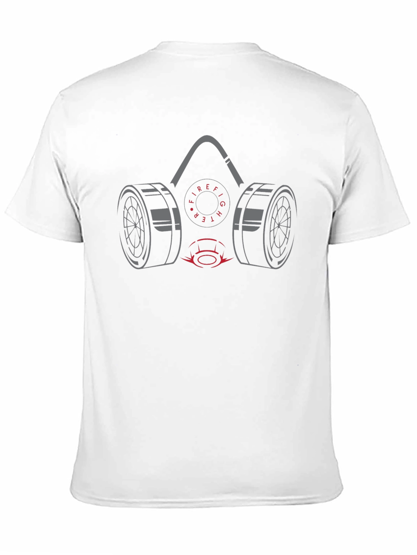 Firefighter Gas Mask Graphic T-Shirt