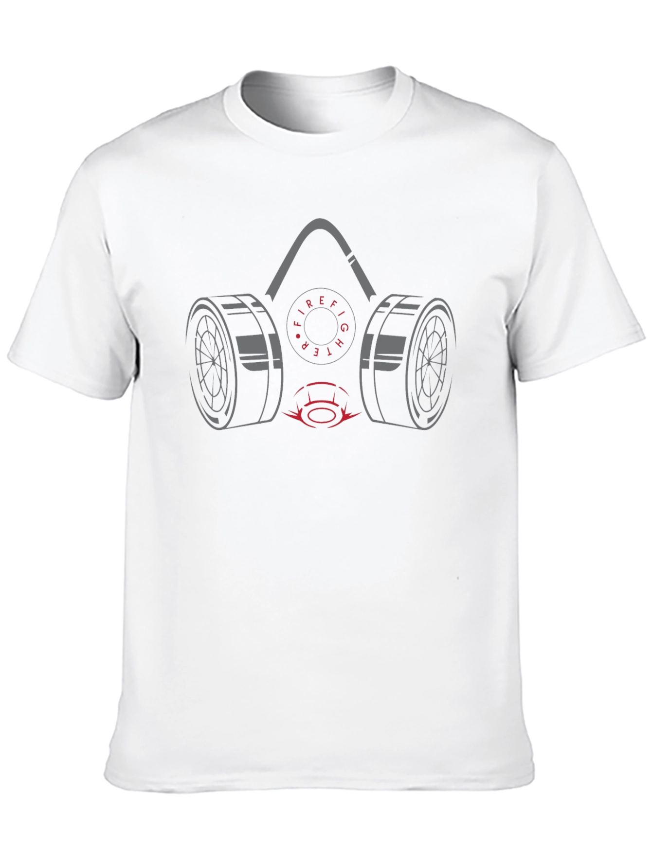 Firefighter Gas Mask Graphic T-Shirt