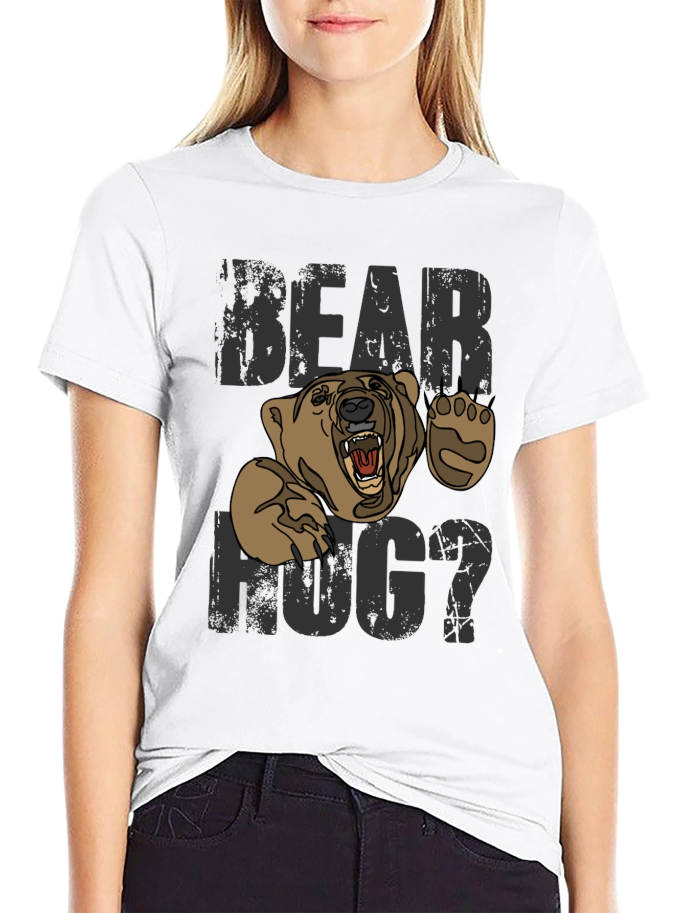 Bear Hug Graphic T-Shirt - Funny Animal Tee
