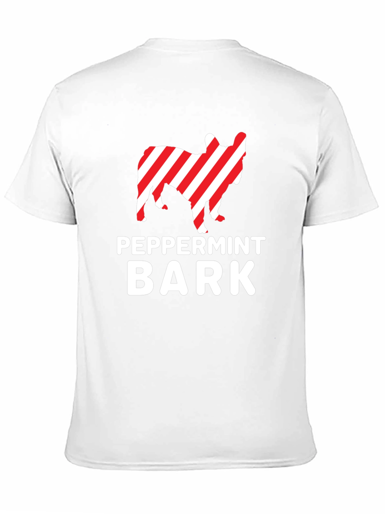 Peppermint Bark Dog Graphic T-Shirt - Holiday Ready!