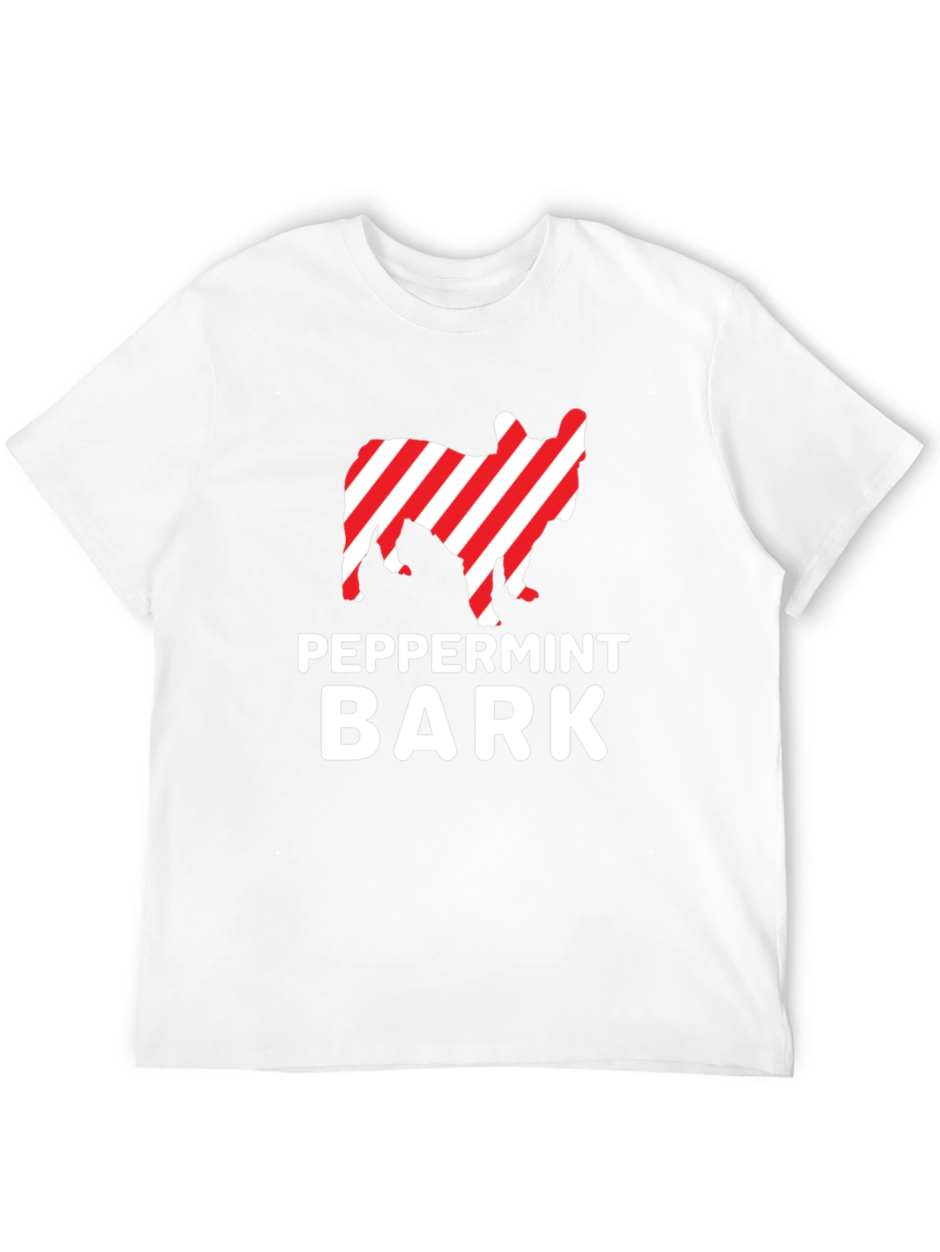 Peppermint Bark Dog Graphic T-Shirt - Holiday Ready!