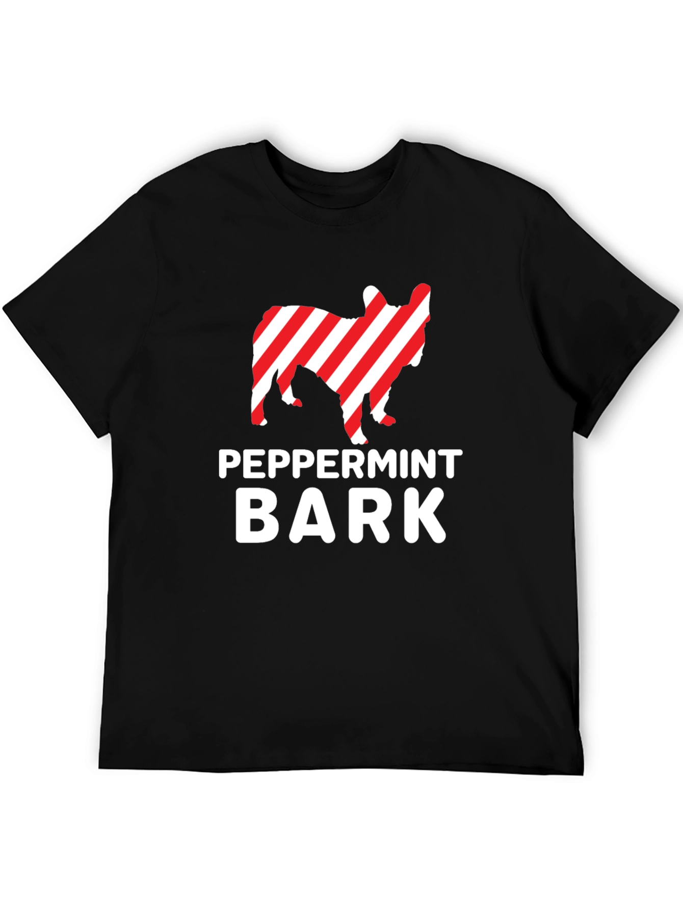 Peppermint Bark Dog Graphic T-Shirt - Holiday Ready!