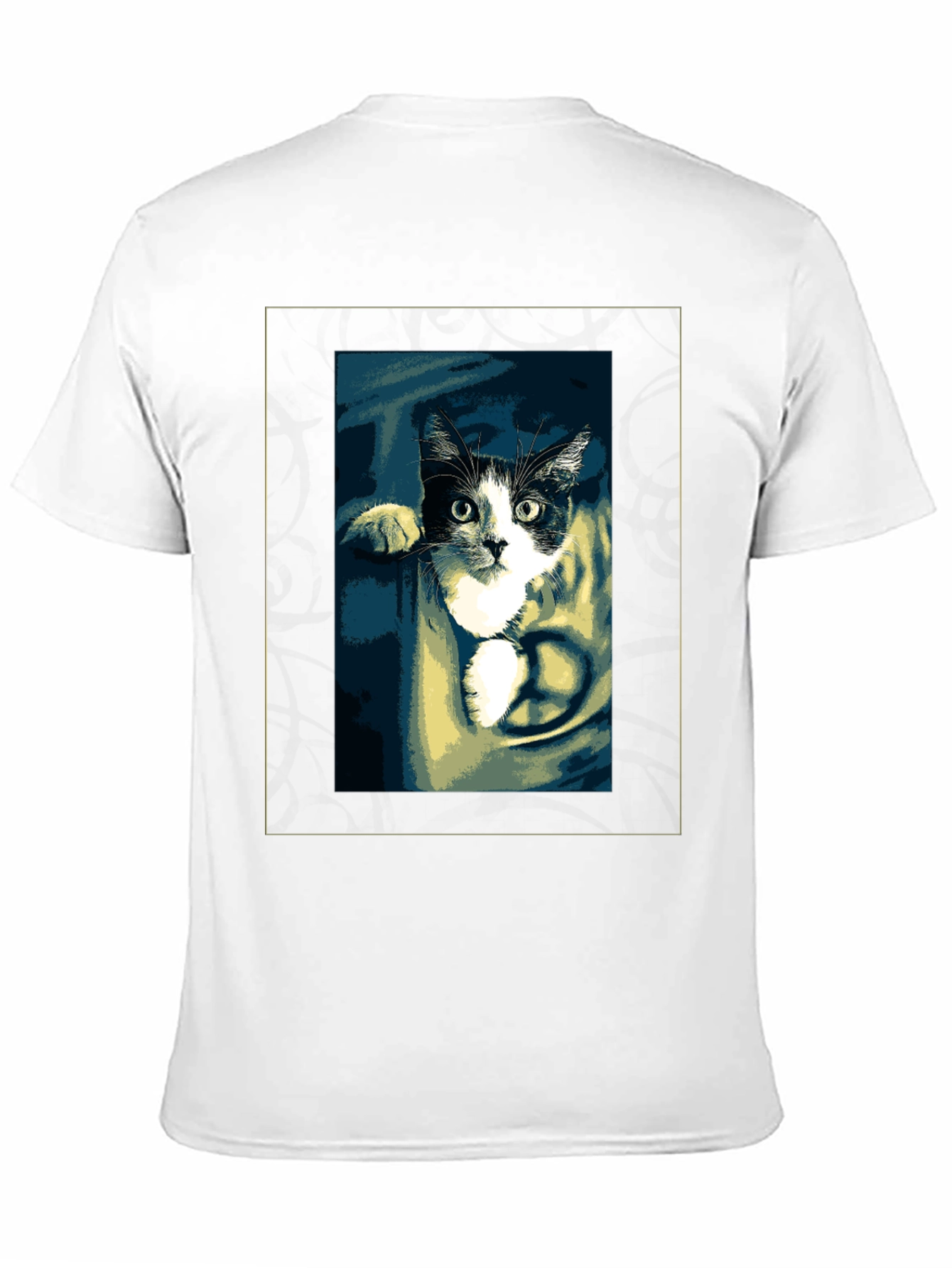 Peaceful Cat Graphic T-Shirt