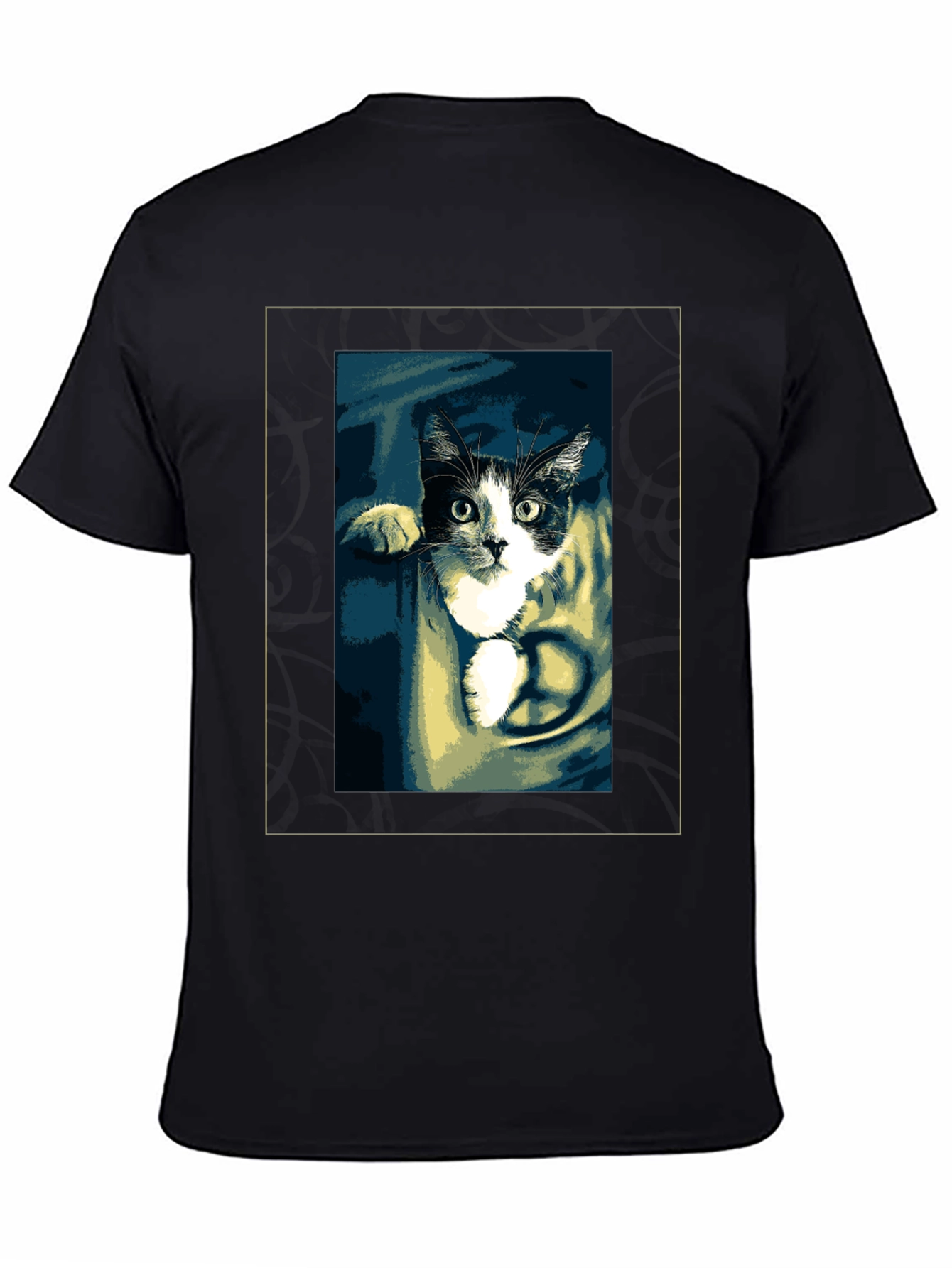 Peaceful Cat Graphic T-Shirt