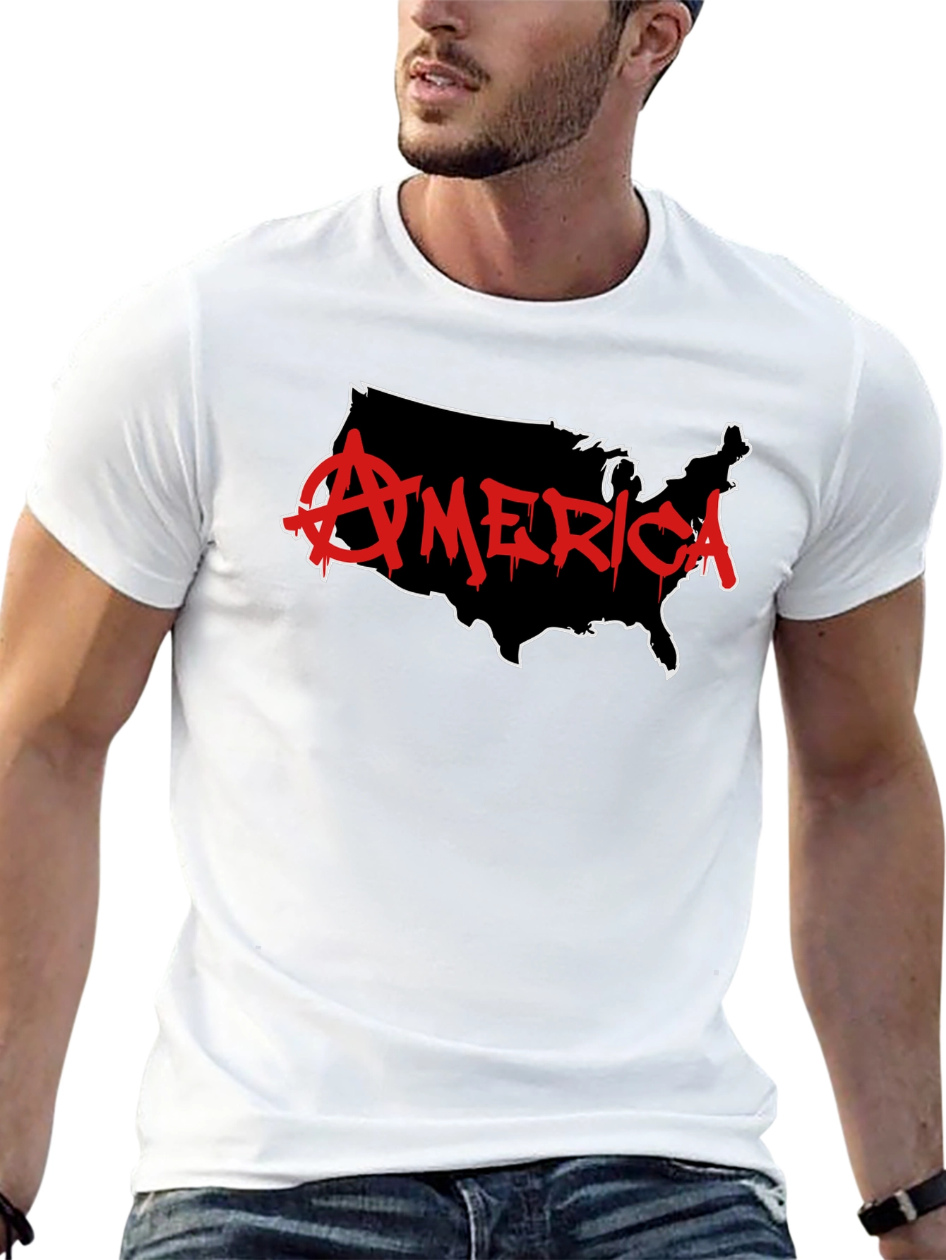 Anarchy USA Graphic Tee - Black Cotton T-Shirt