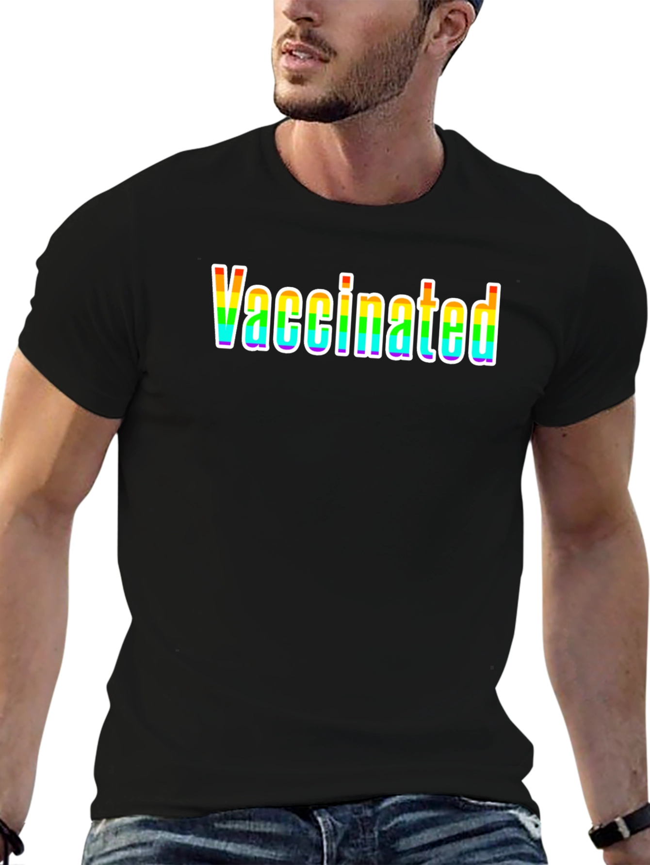 Vaccinated Rainbow T-Shirt