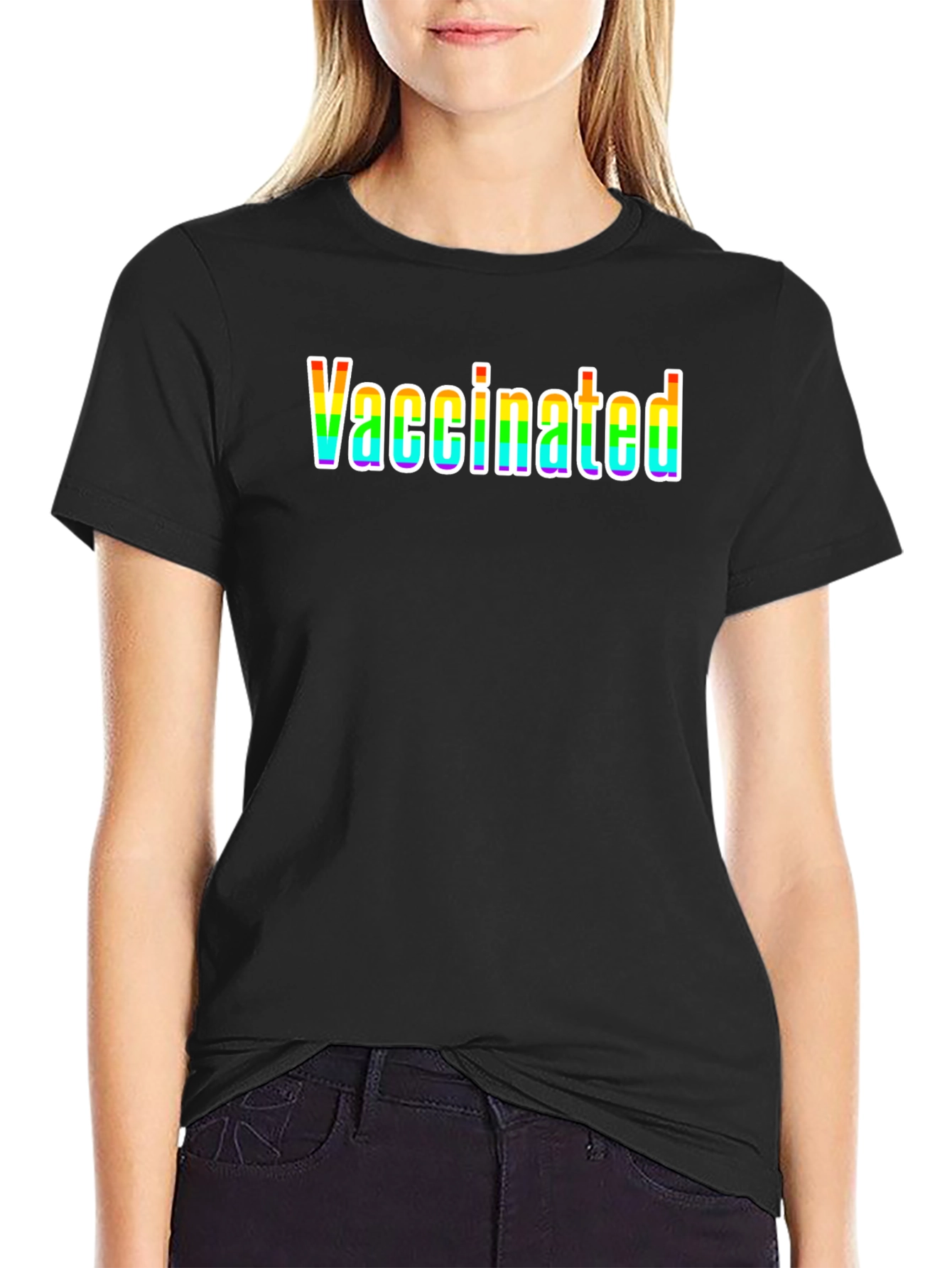 Vaccinated Rainbow T-Shirt