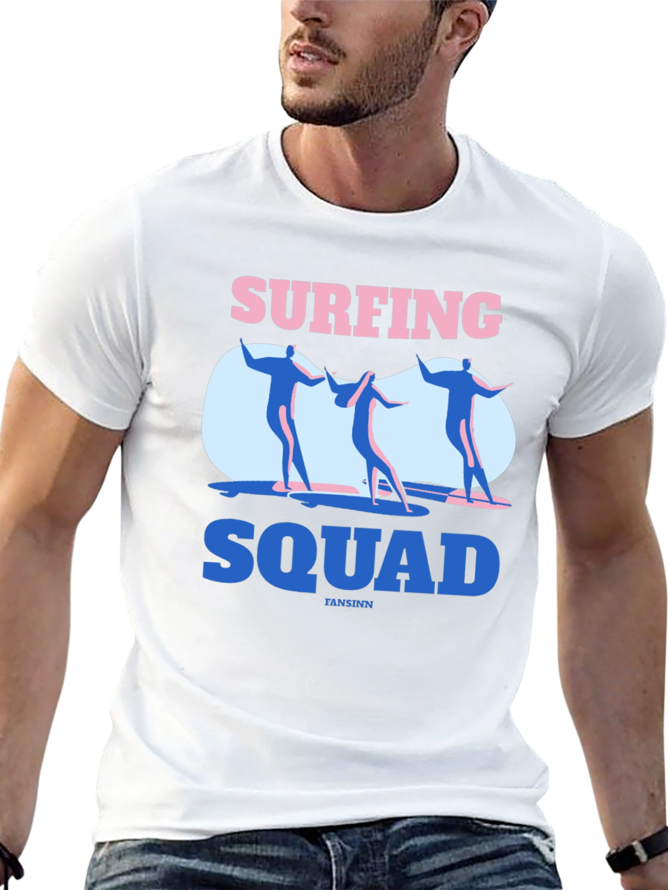 Surfing Squad Graphic T-Shirt - Cool Surf Tee